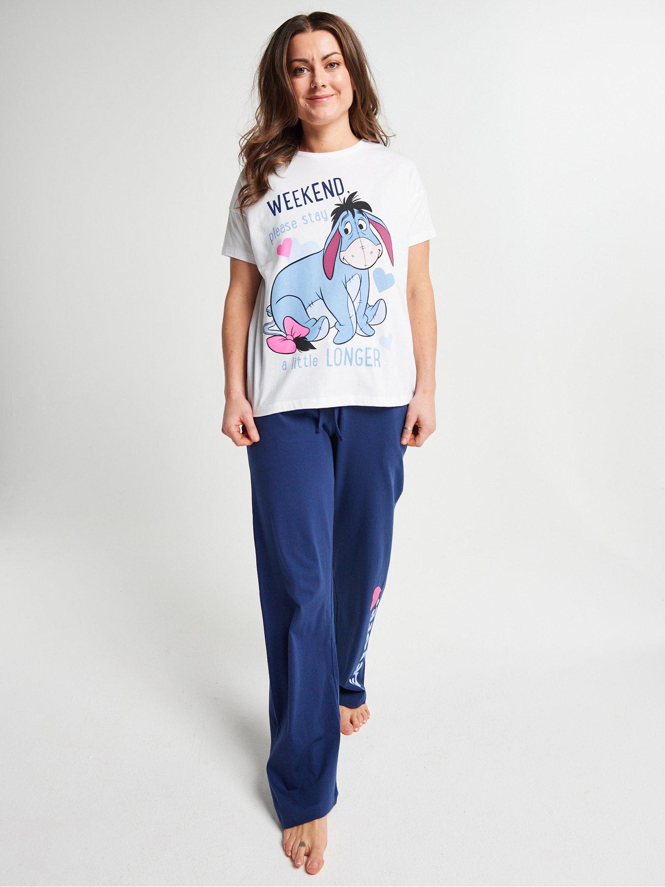 Brand Threads Ladies Eeyore Long Leg Pyjama Set