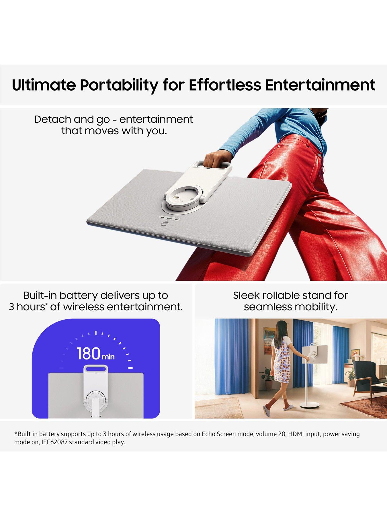 Image 3 of 8 of Samsung The Movingstyle 27" Smart Quad HD HDR LED Portable&nbsp;TV with Touch Screen &amp; Built-in Battery&nbsp;- UE27LSM7FAXXXU