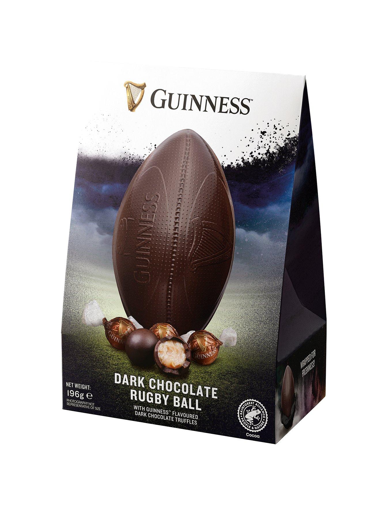 GUINNESS Guinness dark choc rugby ball egg of Guinness truffles