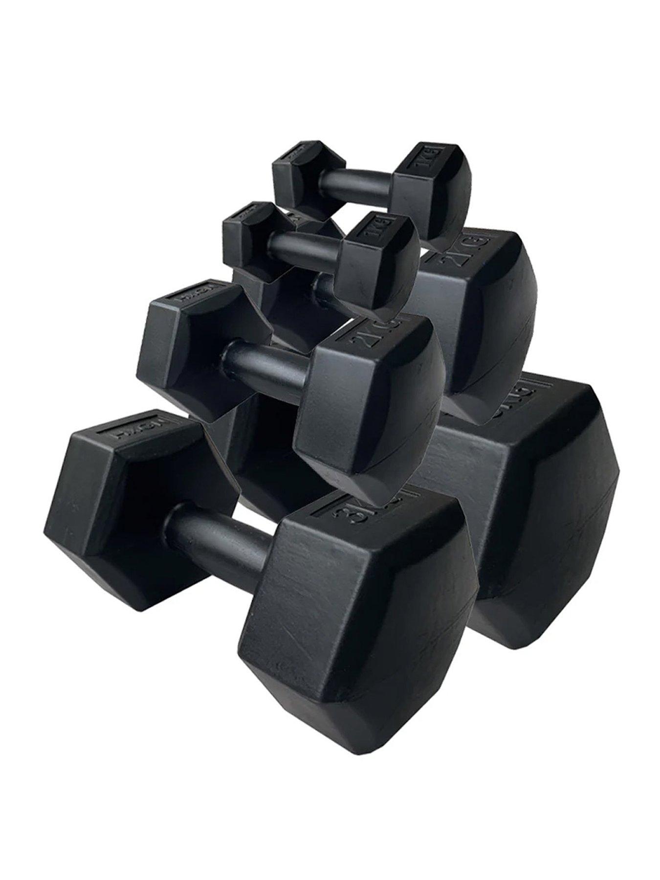 Image 1 of 7 of HXGN HXGN 12kg Hex Dumbbell Set