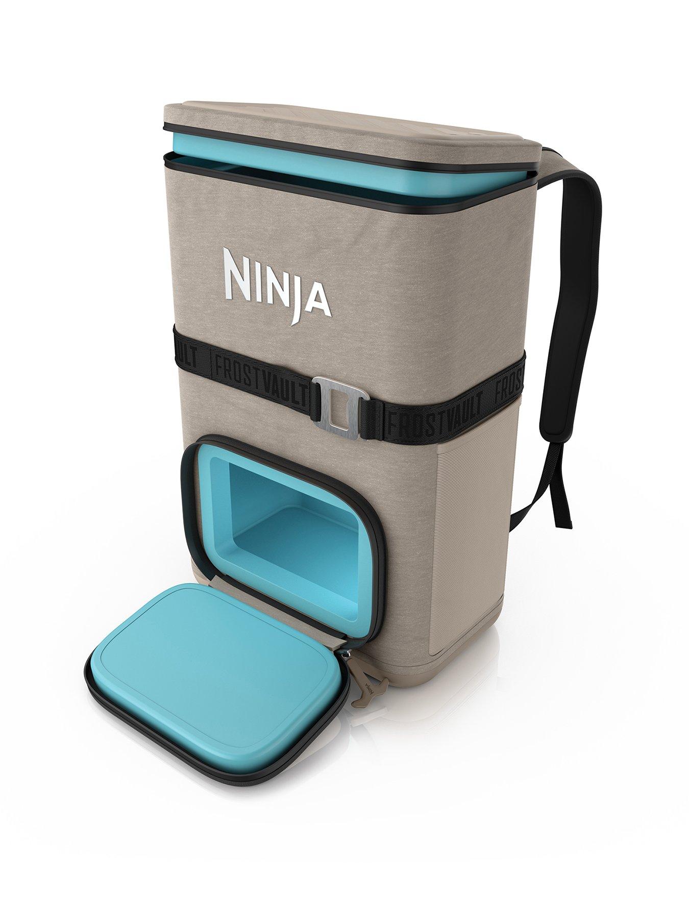 NINJA Outdoor FrostVault Go 17 litre 24-Can Backpack Soft Cooler with Cold Dry Zone, Birch Beige