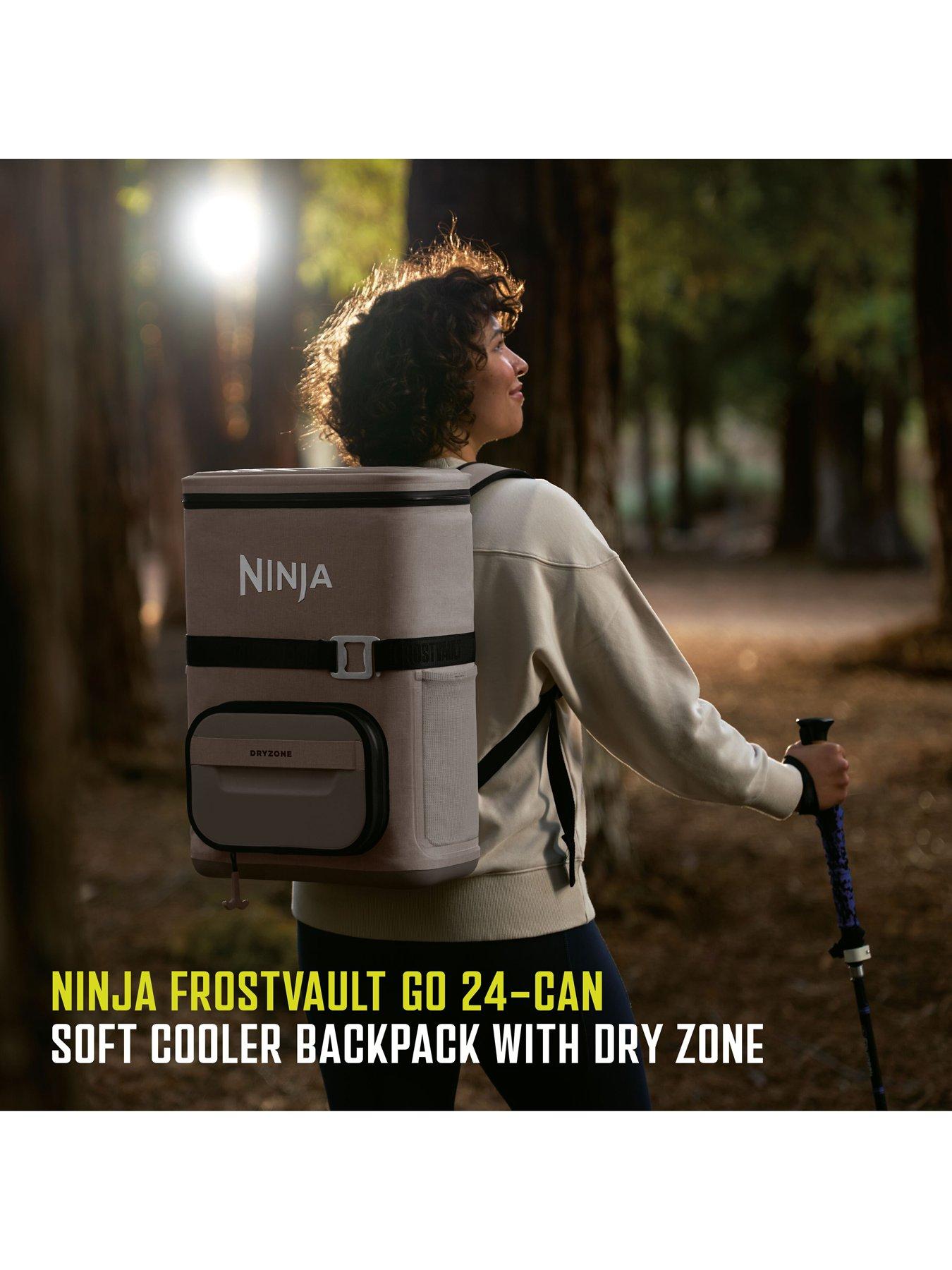 NINJA Outdoor FrostVault Go 17 litre 24-Can Backpack Soft Cooler with ...