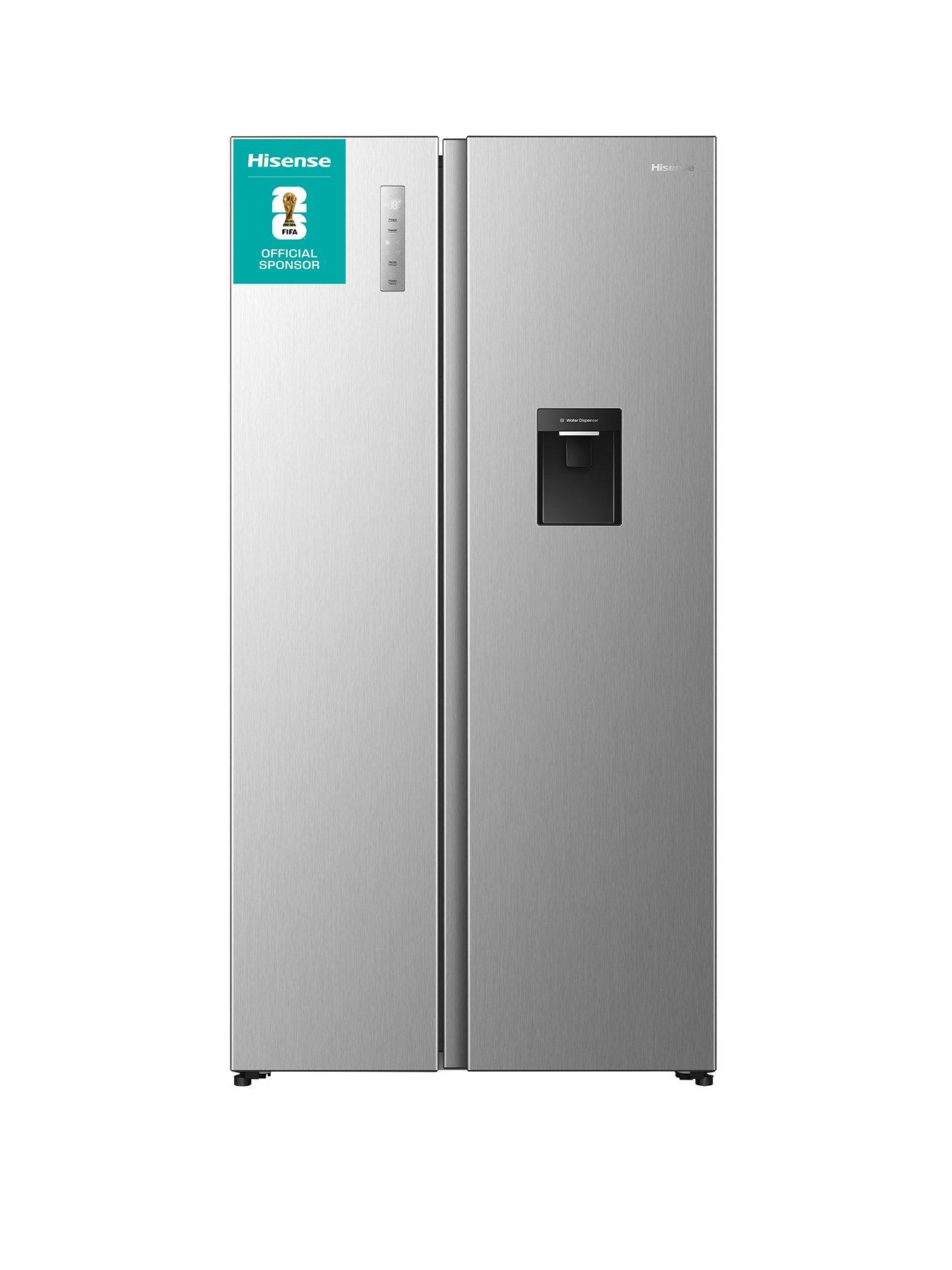 Hisense RS3P558NMID PureFlat American Side-By-Side Fridge Freezer - D Rated - Stainless