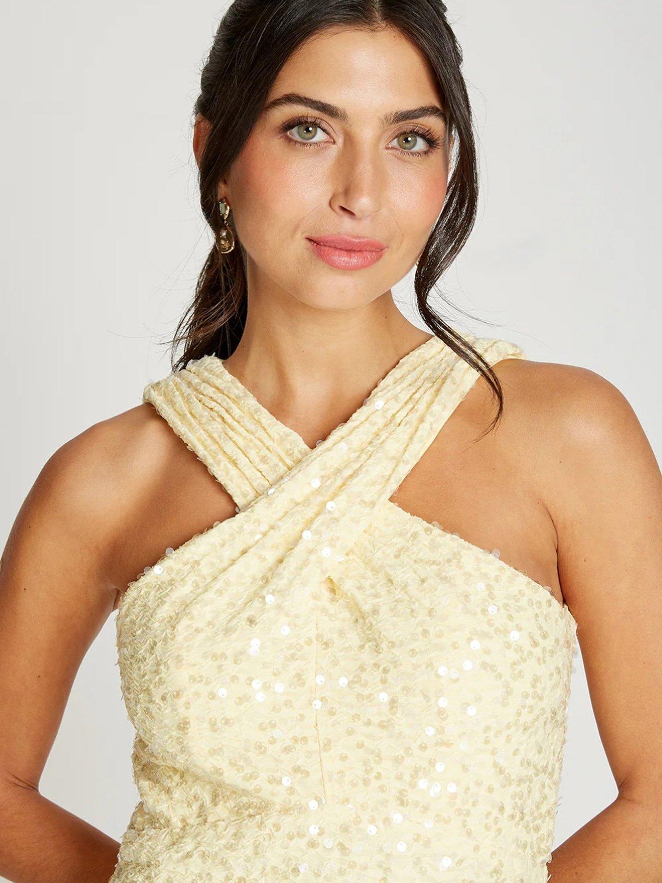 gold camisole dress Maxi Satin Slip Feature: Free Shipping main image 1
