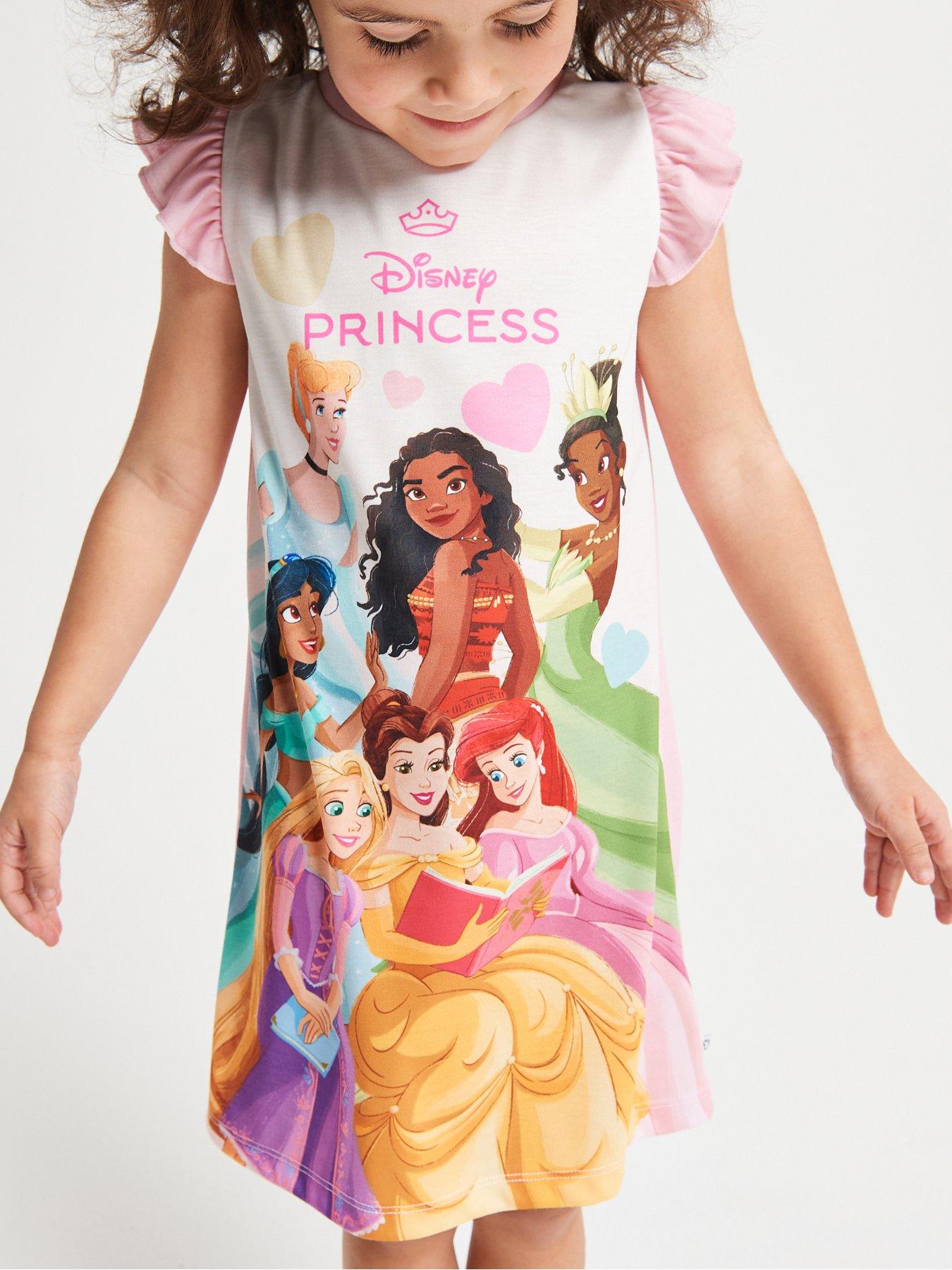 Image 6 of 7 of Brand Threads Disney Princess Girls Nightie 2 pack