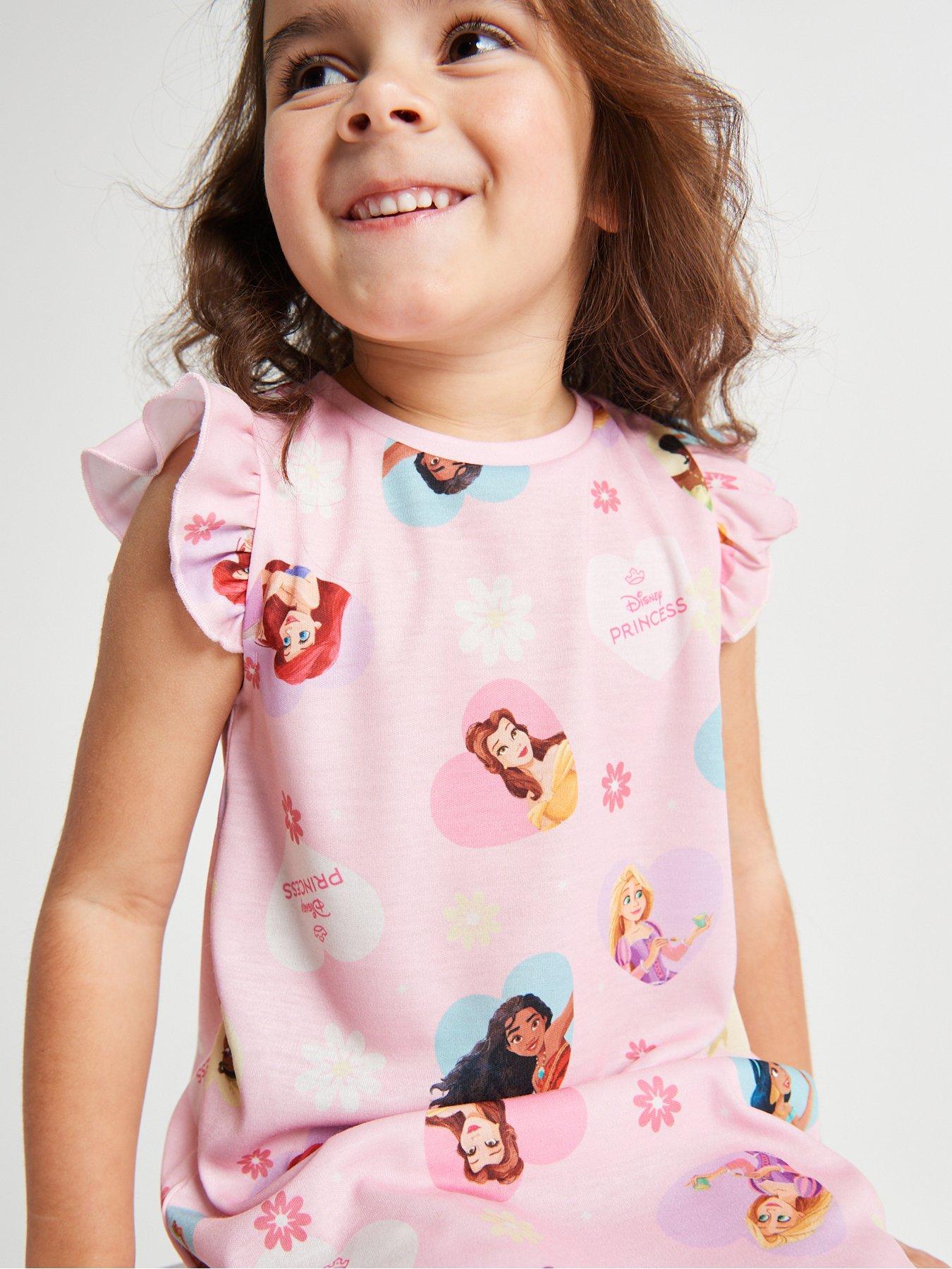 Image 7 of 7 of Brand Threads Disney Princess Girls Nightie 2 pack