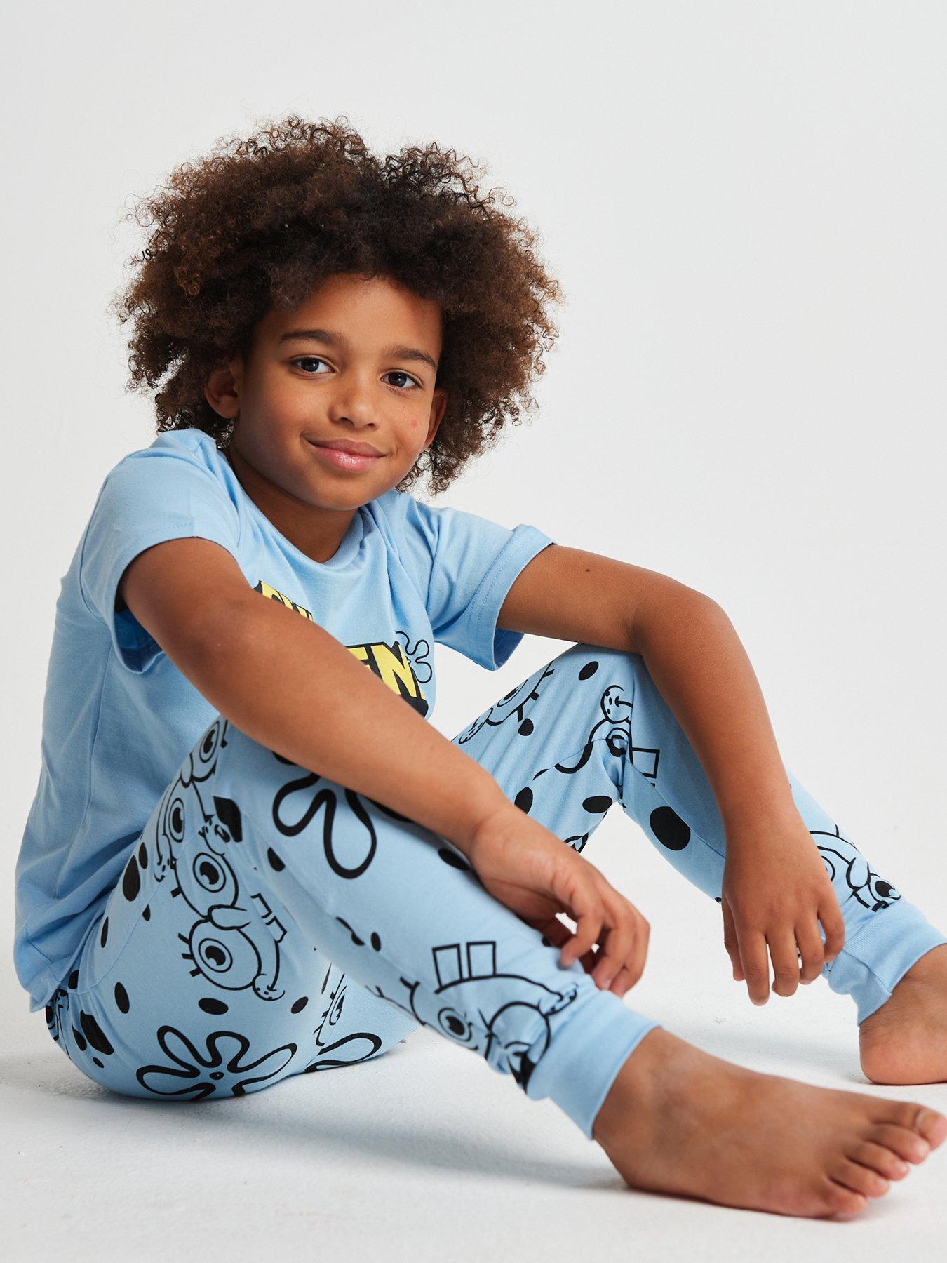 Image 4 of 6 of Brand Threads Sponge Bob Unisex Trans Pyjama Set - Long Leg