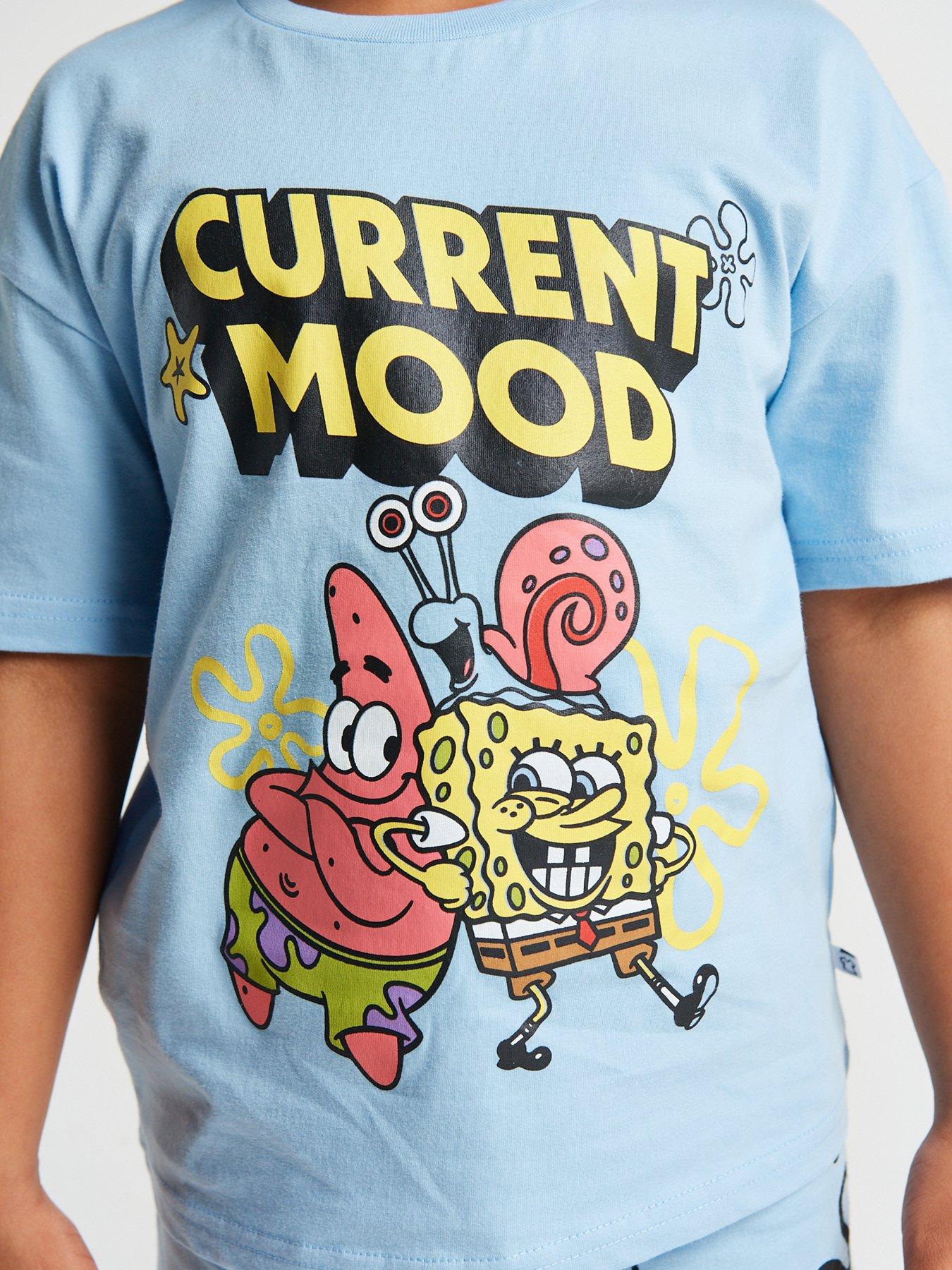 Image 6 of 6 of Brand Threads Sponge Bob Unisex Trans Pyjama Set - Long Leg