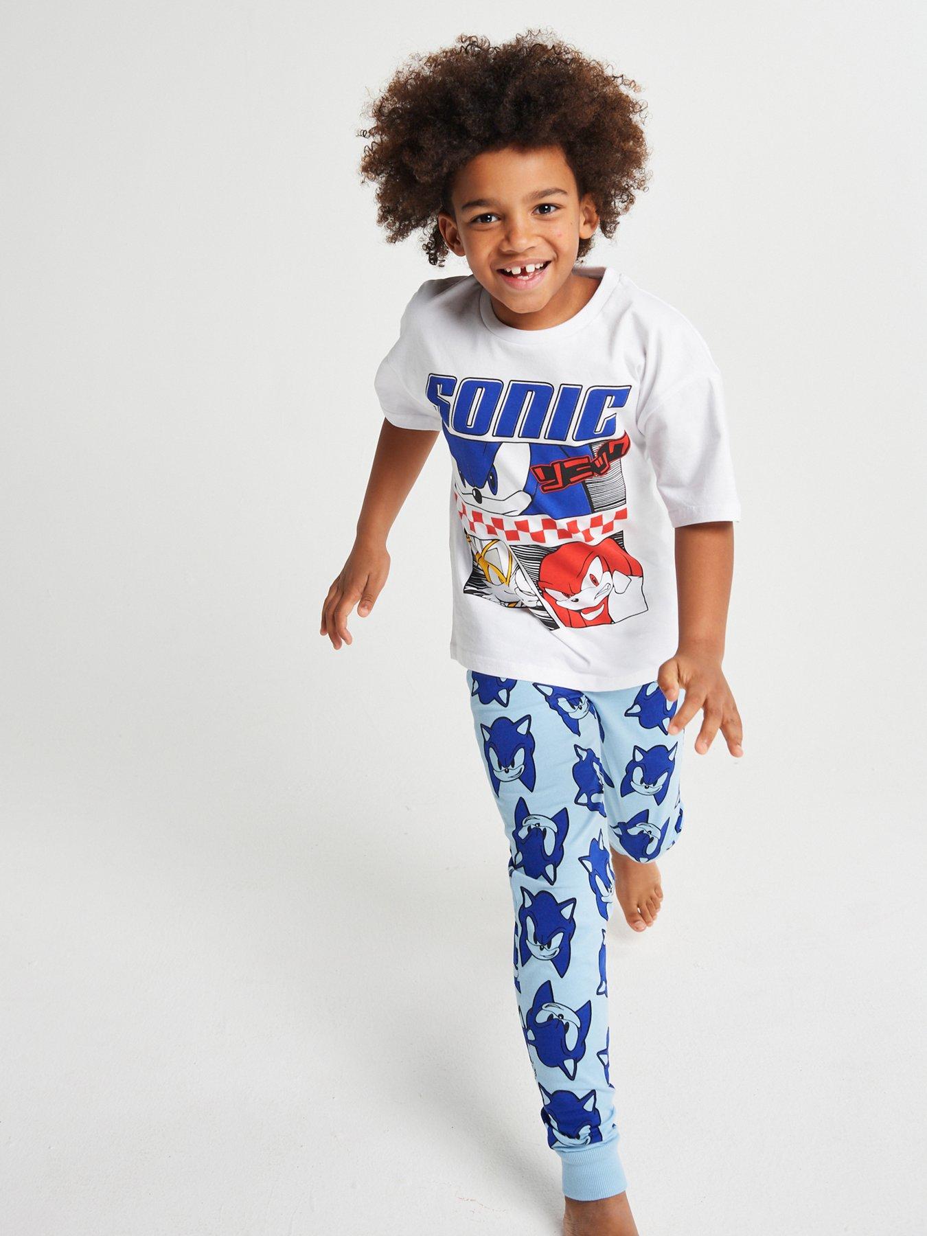 Brand Threads Sonic The Hedgehog Boys Long Leg Pyjama