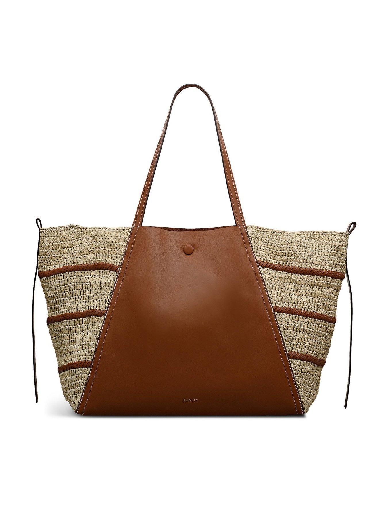 Image 1 of 6 of Radley The Delphine - Raffia Extra Large Open Top Tote