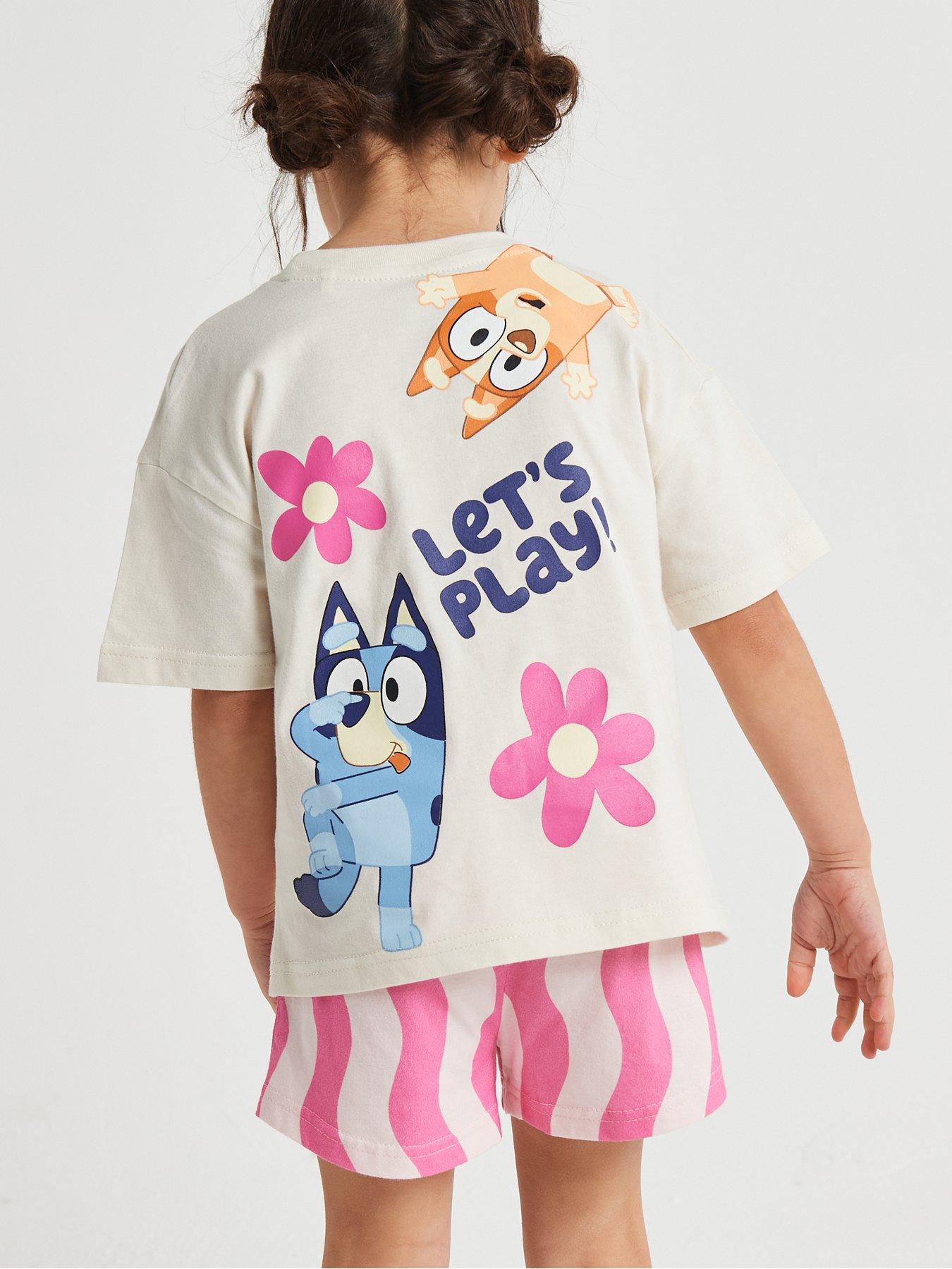 Image 2 of 6 of Brand Threads Bluey Girls Short Pyjama Set