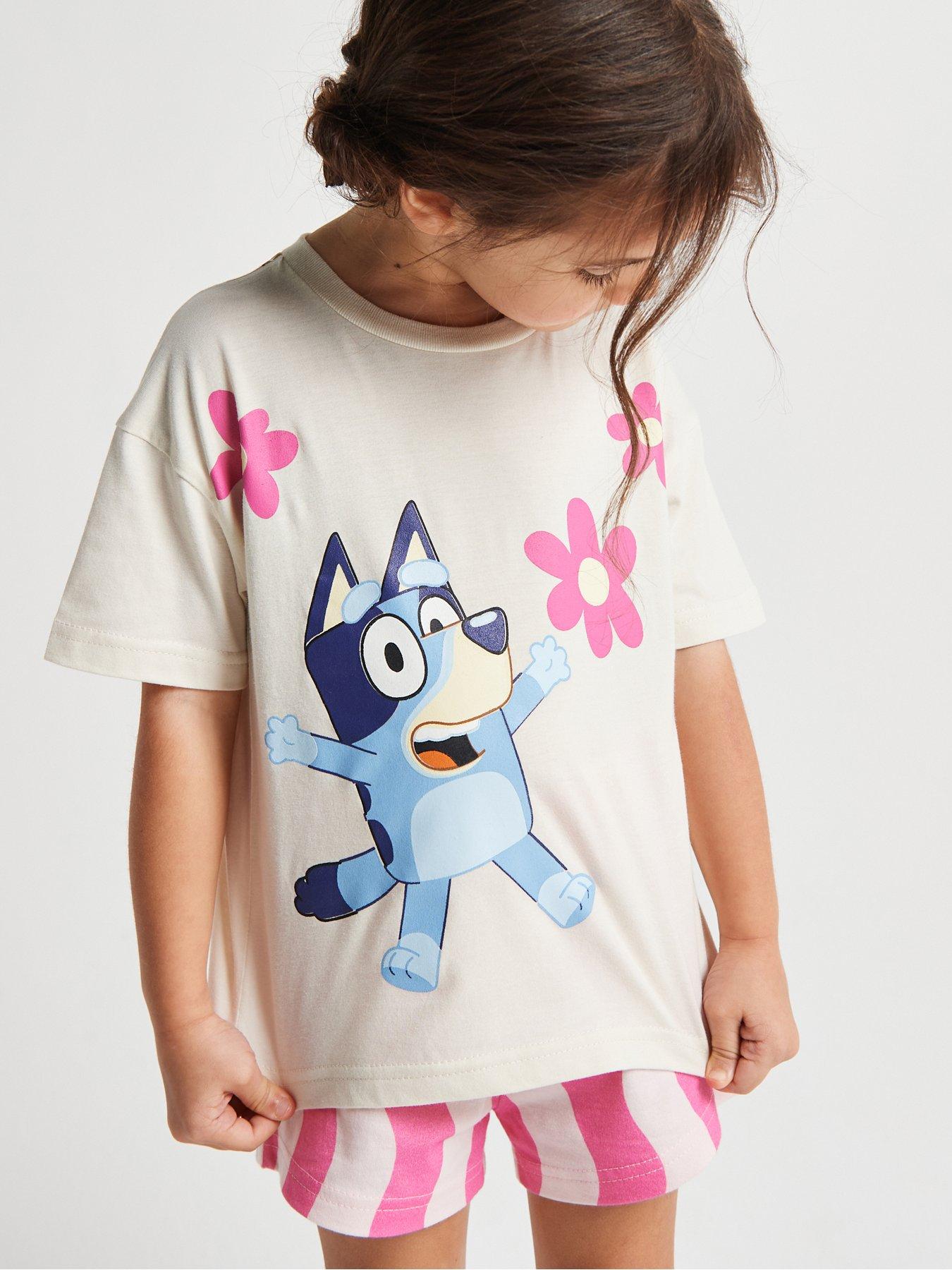 Image 3 of 6 of Brand Threads Bluey Girls Short Pyjama Set