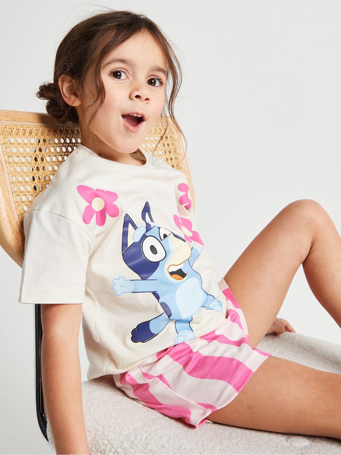 Image 4 of 6 of Brand Threads Bluey Girls Short Pyjama Set
