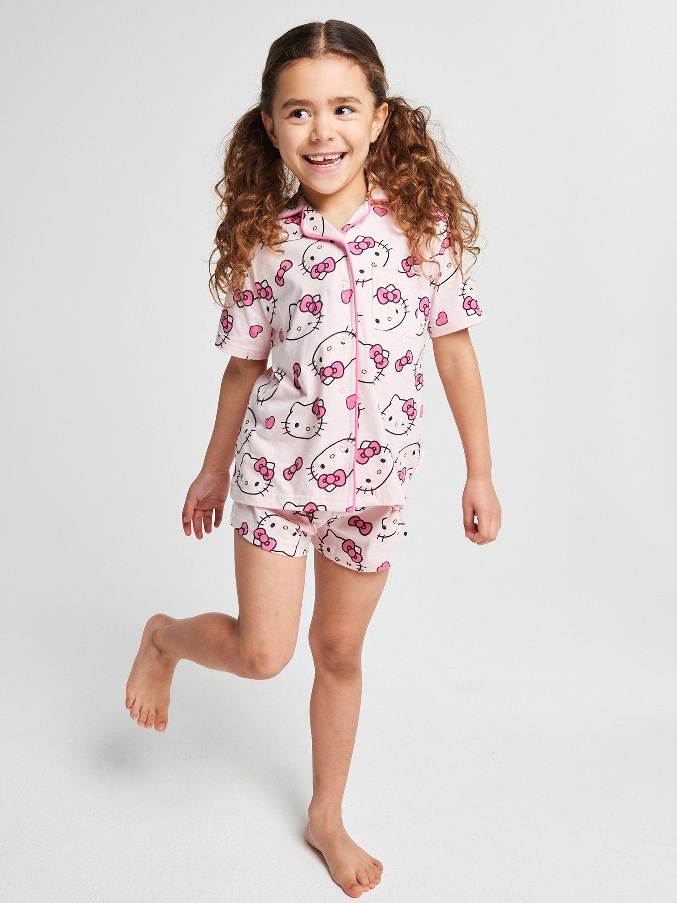 Brand Threads Hello Kitty Girls short Pyjama Set