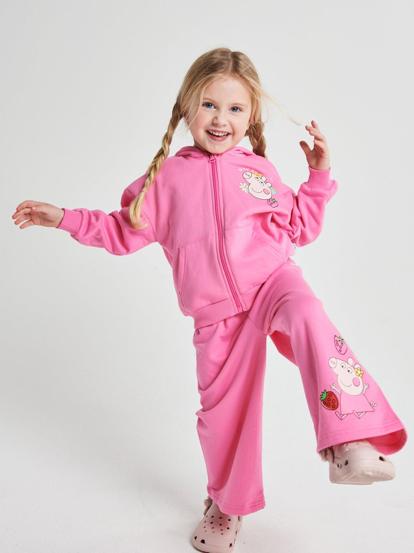 Brand Threads Girls Peppa Pig 2-Piece Jog Set