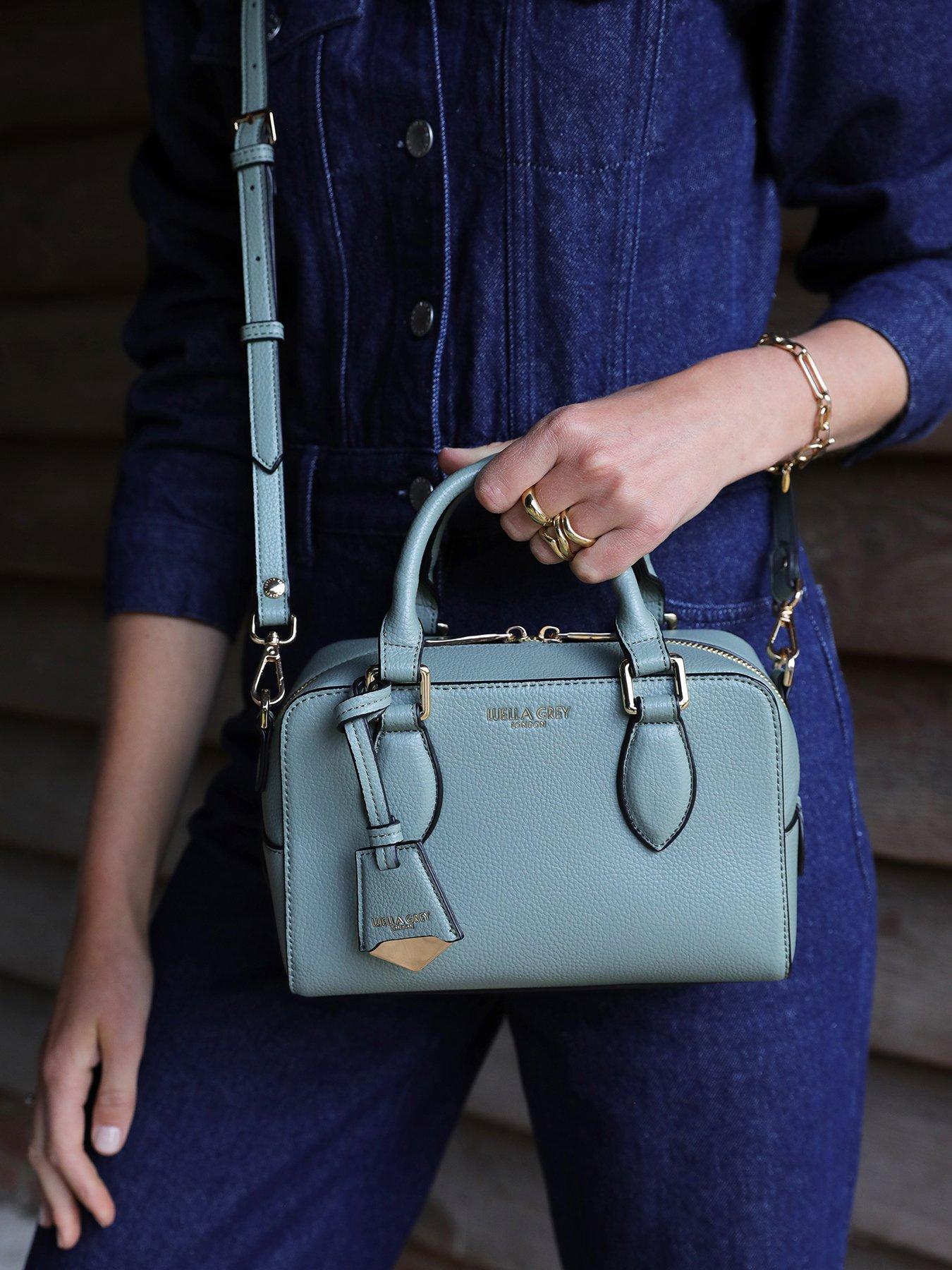 Image 5 of 5 of Luella Grey Lilian Small Barrel Crossbody In Spearmint Green