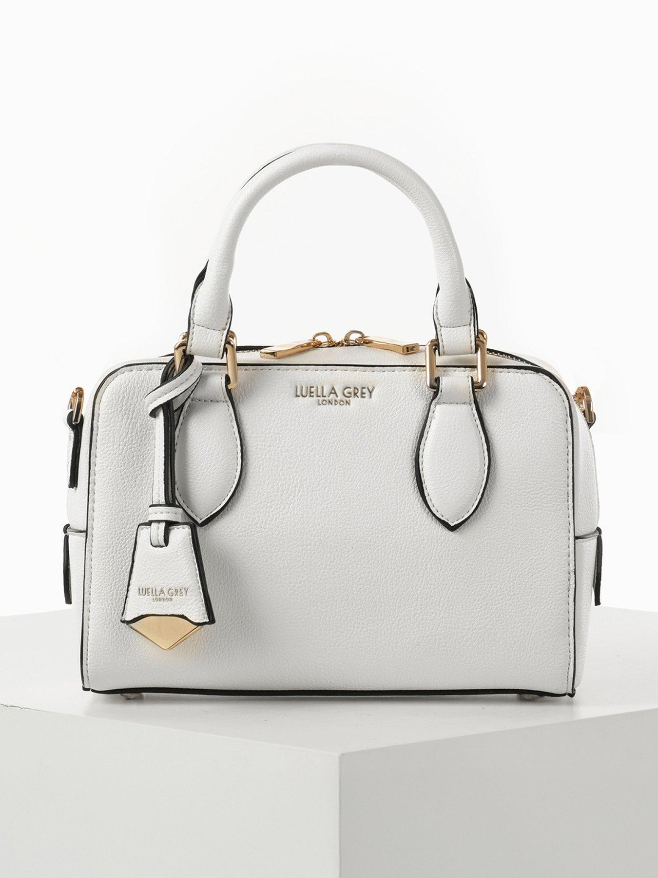 Luella Grey Lilian Small Barrel Crossbody In White