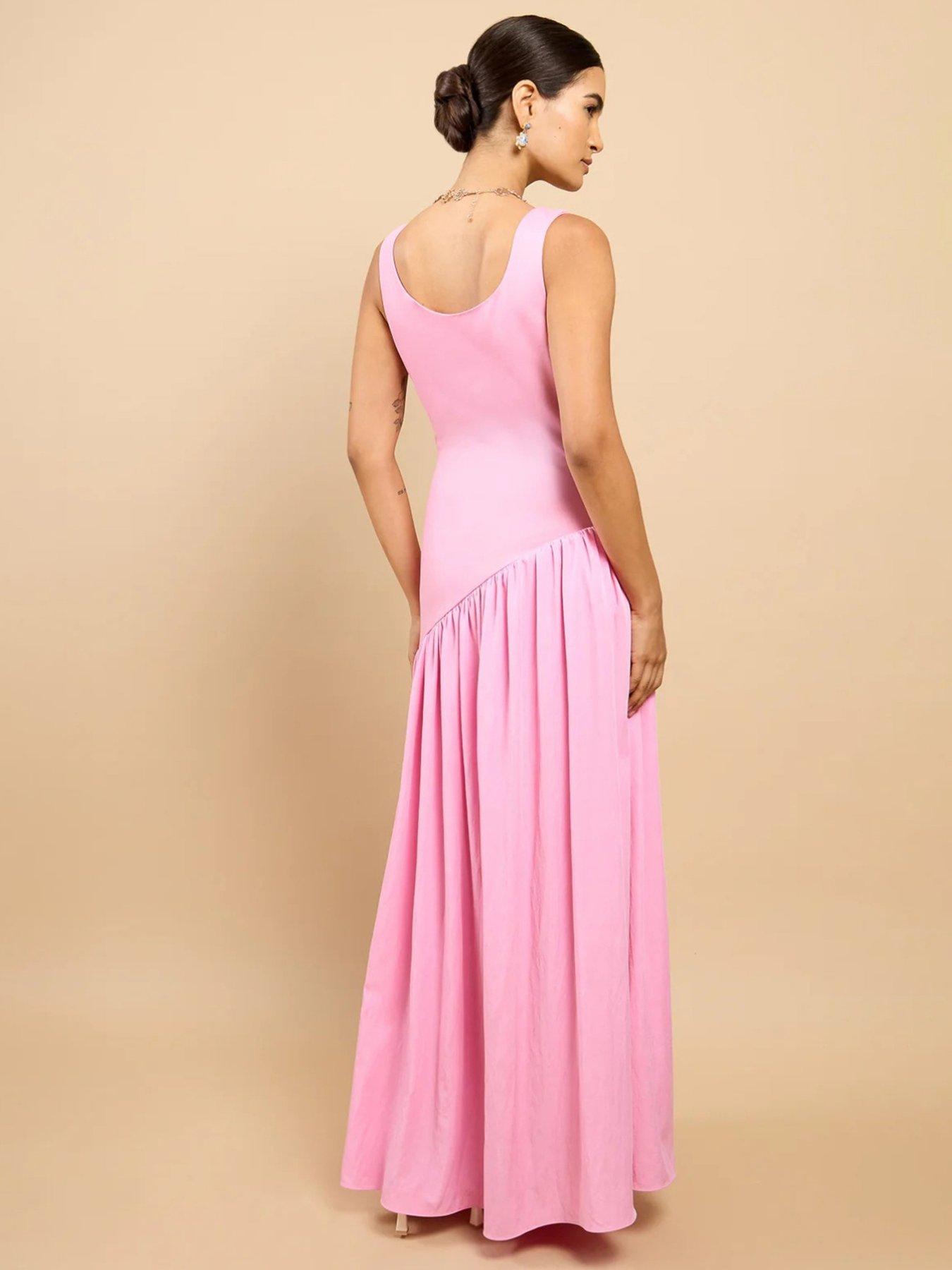 Little Mistress Pink Dropped Waist Midaxi Dress | Very