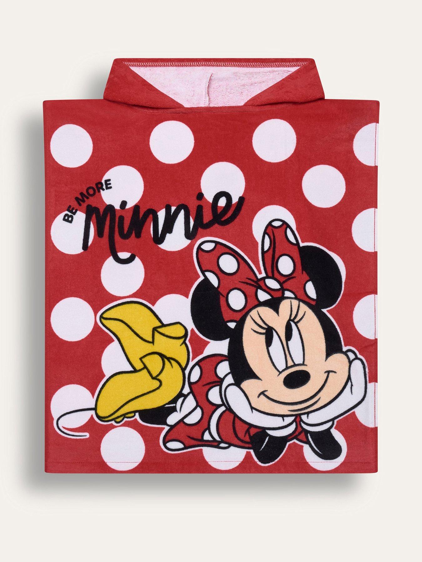 Brand Threads Girls Minnie Poncho, Red