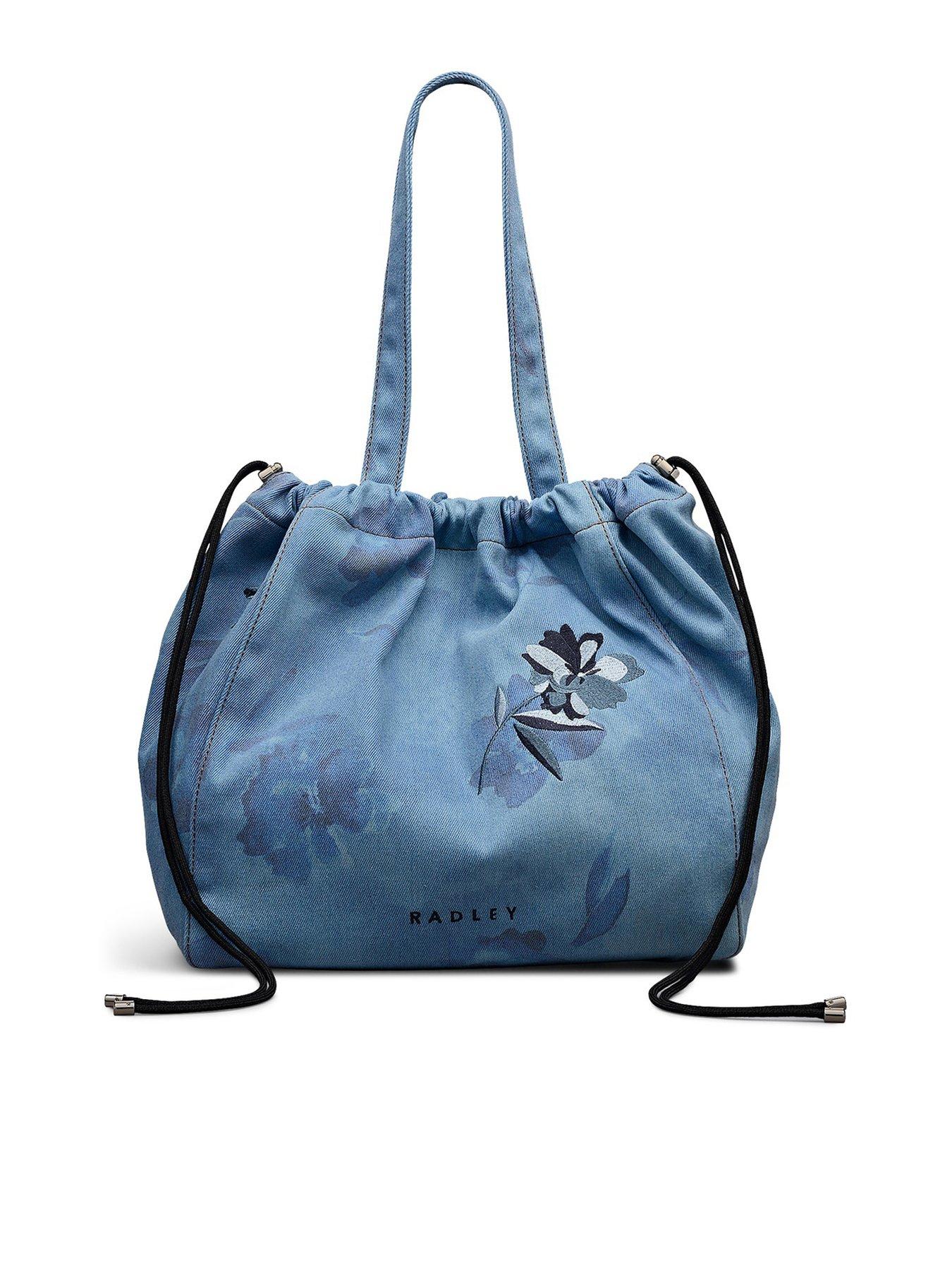 Image 1 of 6 of Radley Eden Row - Denim Large Open Top Tote