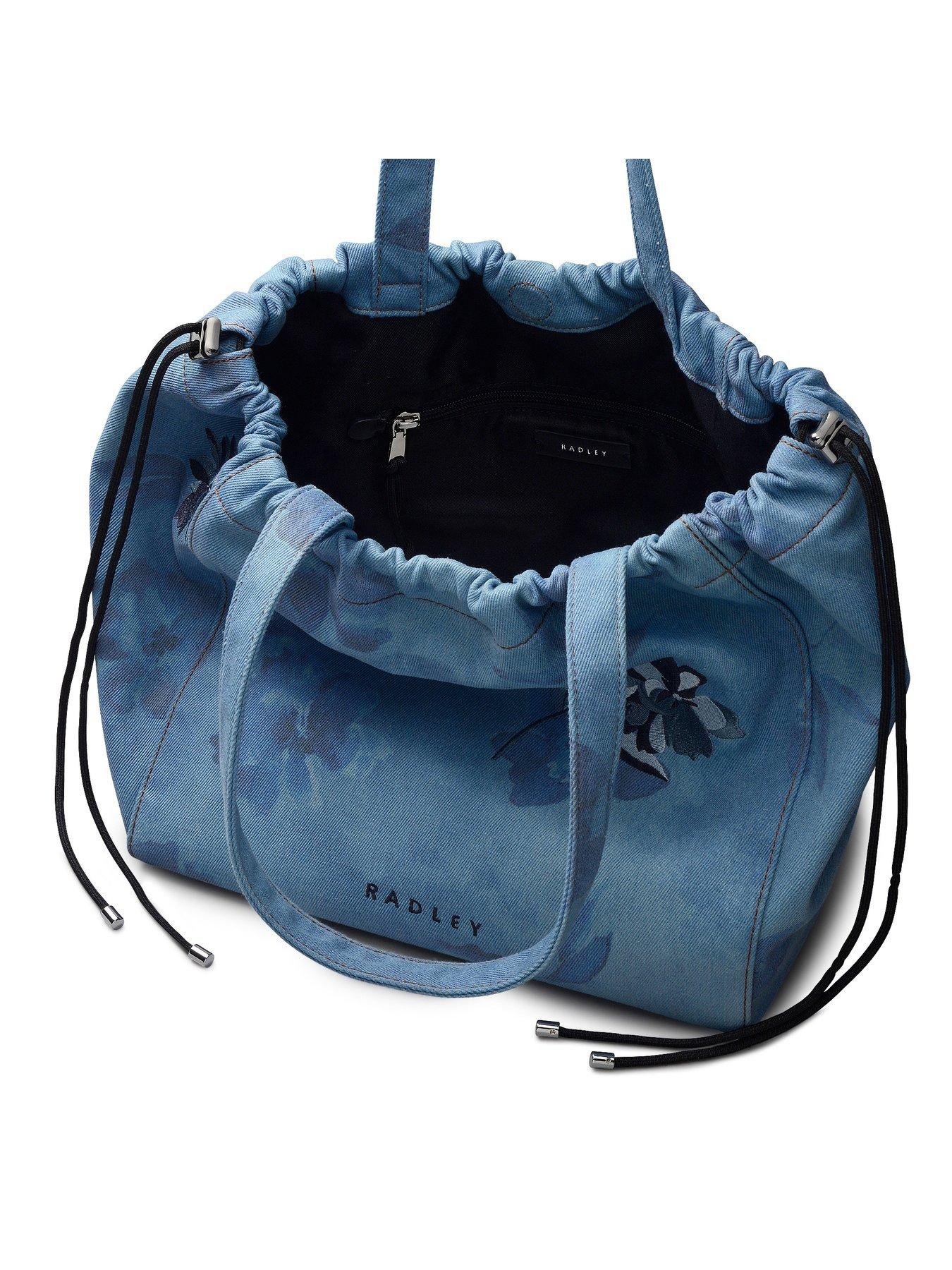 Image 4 of 6 of Radley Eden Row - Denim Large Open Top Tote