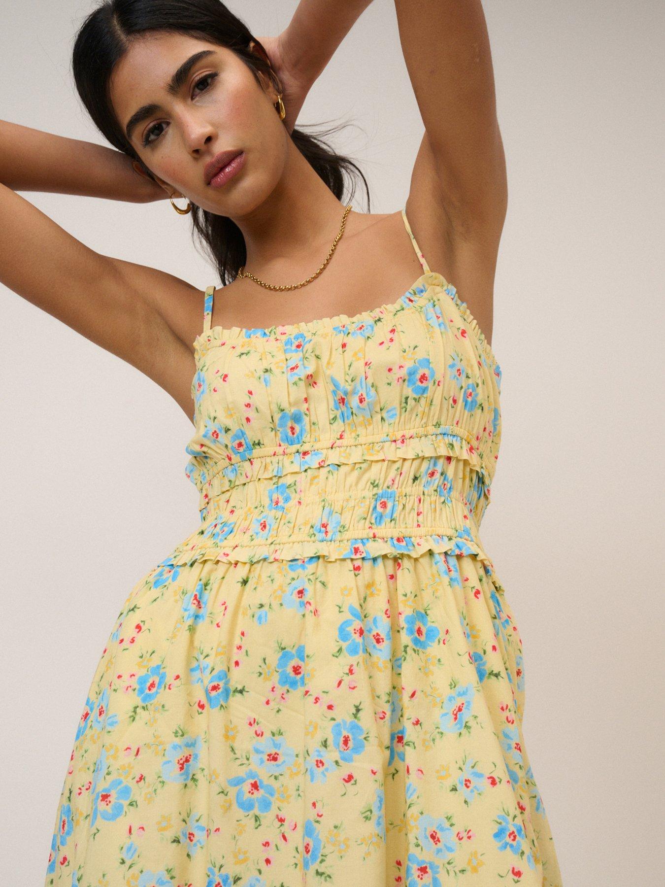 Image 3 of 5 of Nobodys Child Alina Midi Dress - Yellow