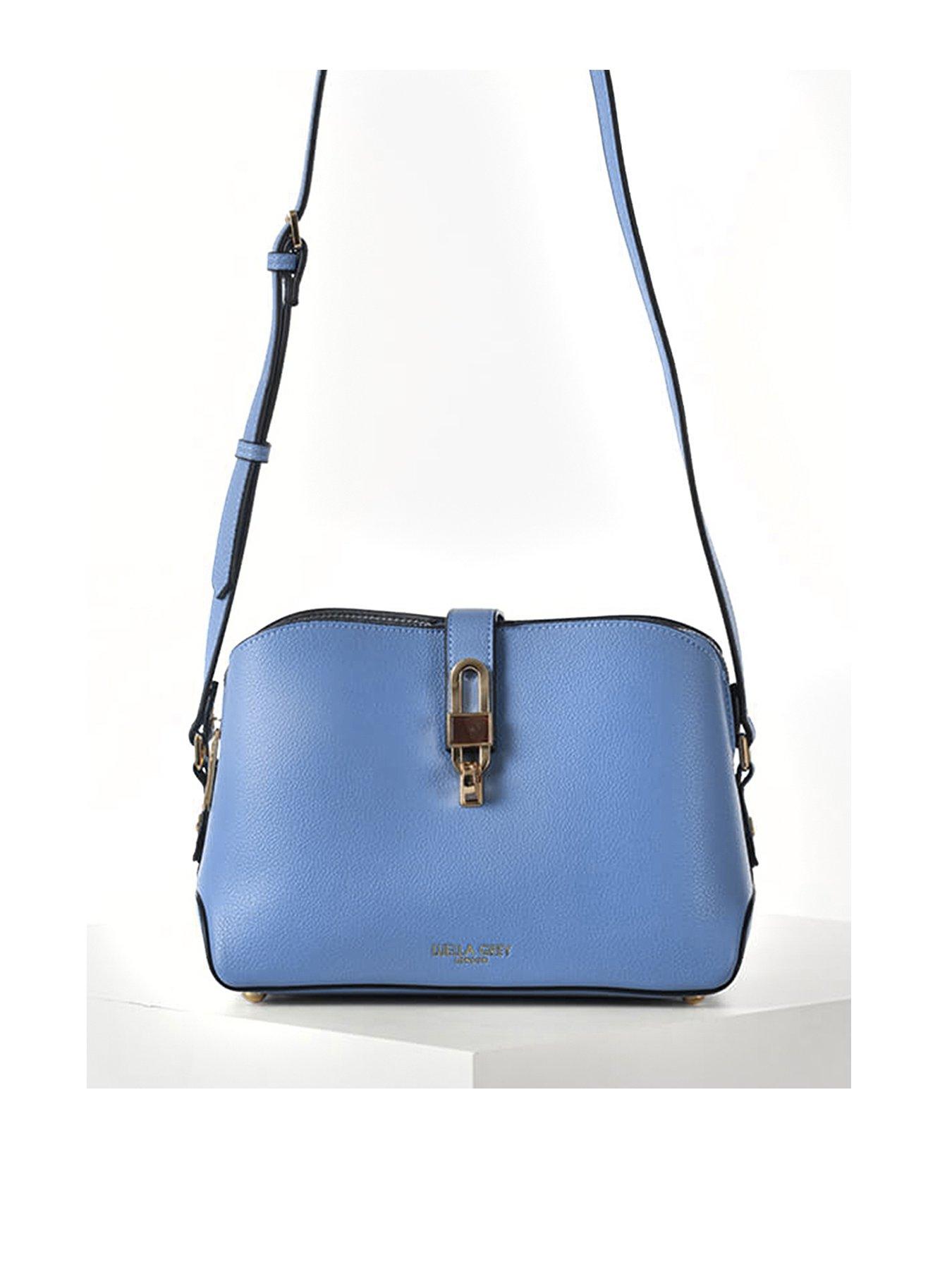 Luella Grey Margy Small Zip Top Crossbody In Cornflower Blue