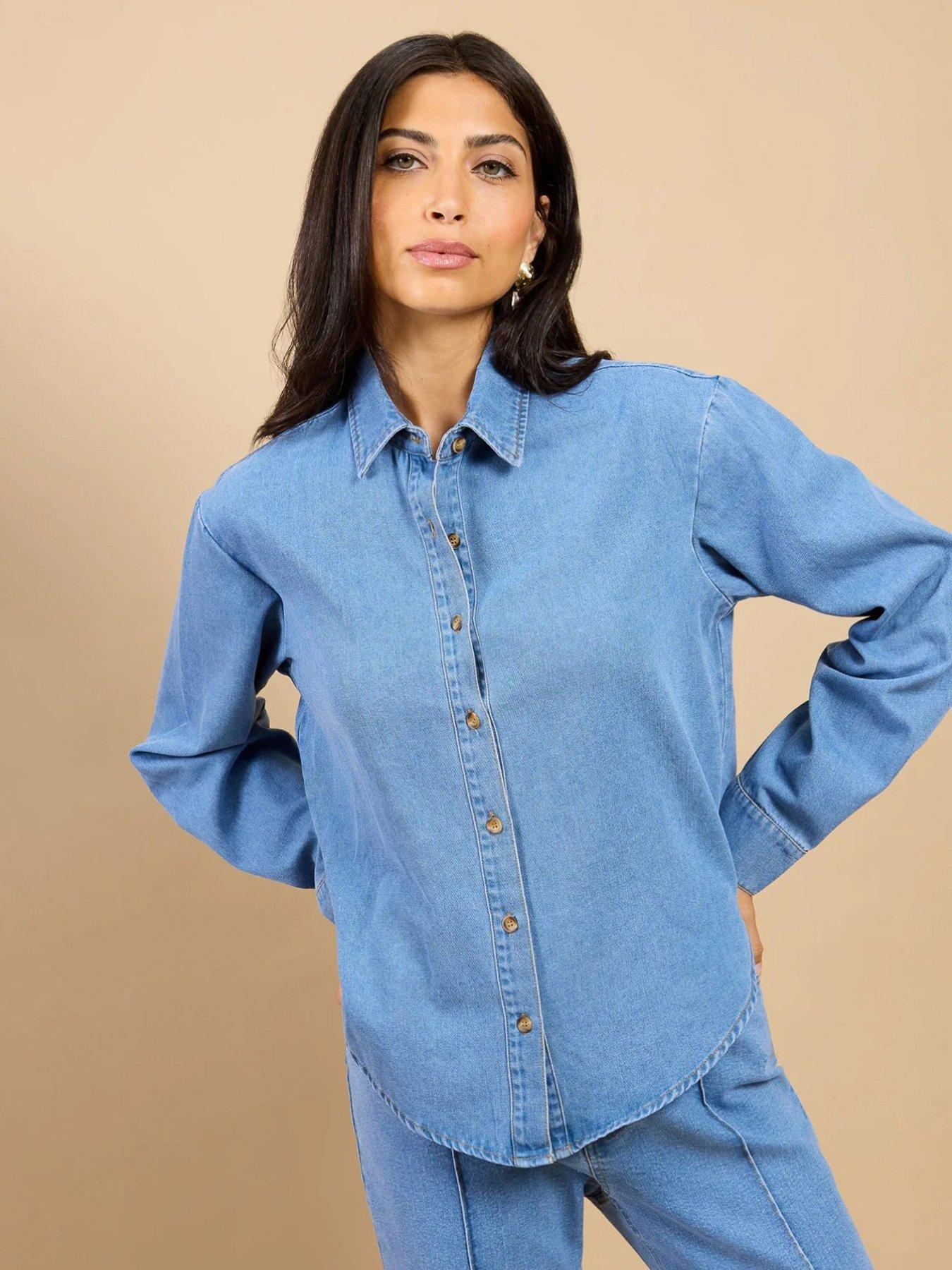 Little Mistress Denim Shirt - Blue