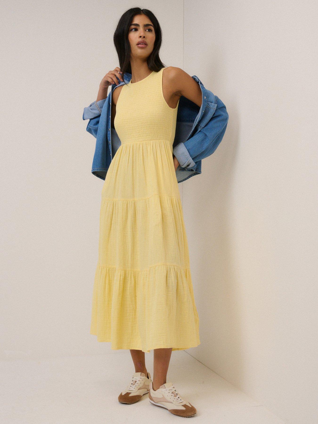 Nobodys Child: Sleeveless Charlie Midaxi Dress - Yellow