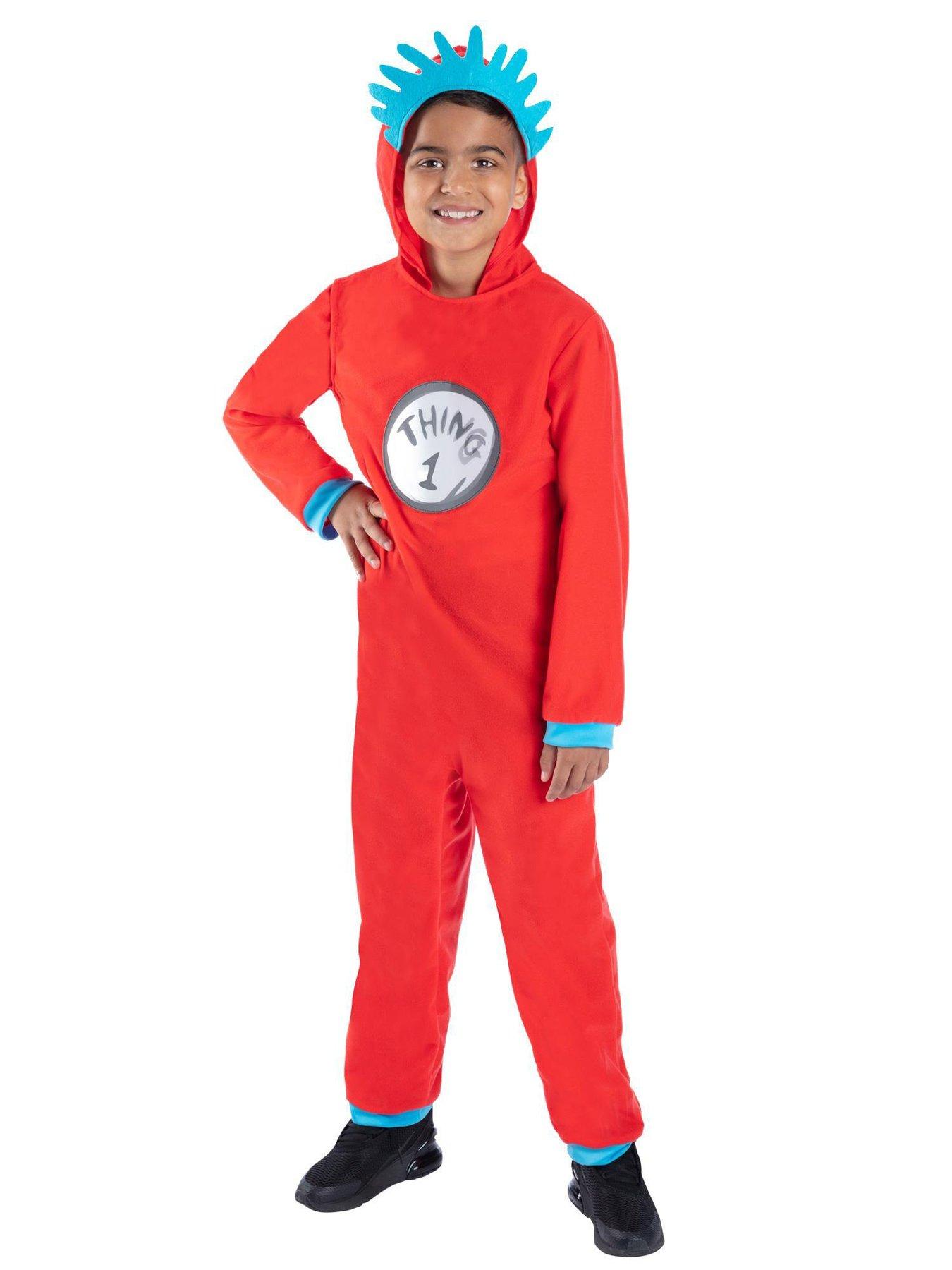 Image 1 of 4 of Dr Seuss Cat In The Hat, Thing 1 &amp; 2 Kids Costume