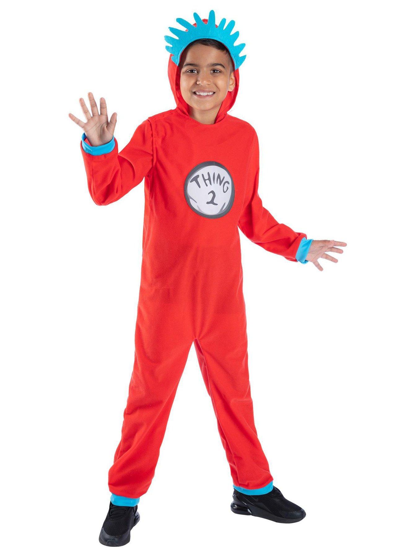 Image 4 of 4 of Dr Seuss Cat In The Hat, Thing 1 &amp; 2 Kids Costume