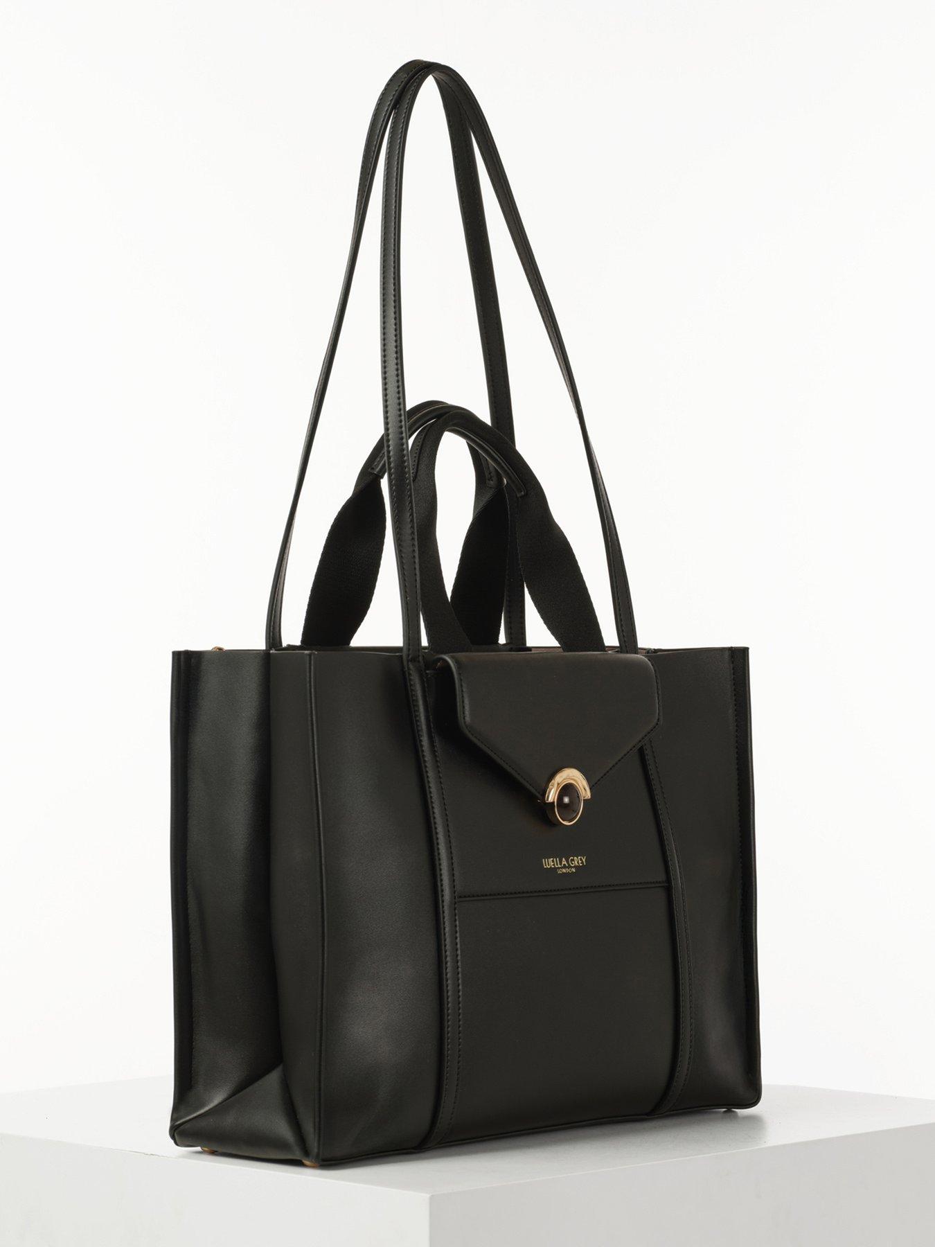 Image 3 of 7 of Luella Grey Darcy Large Laptop Tote In Black