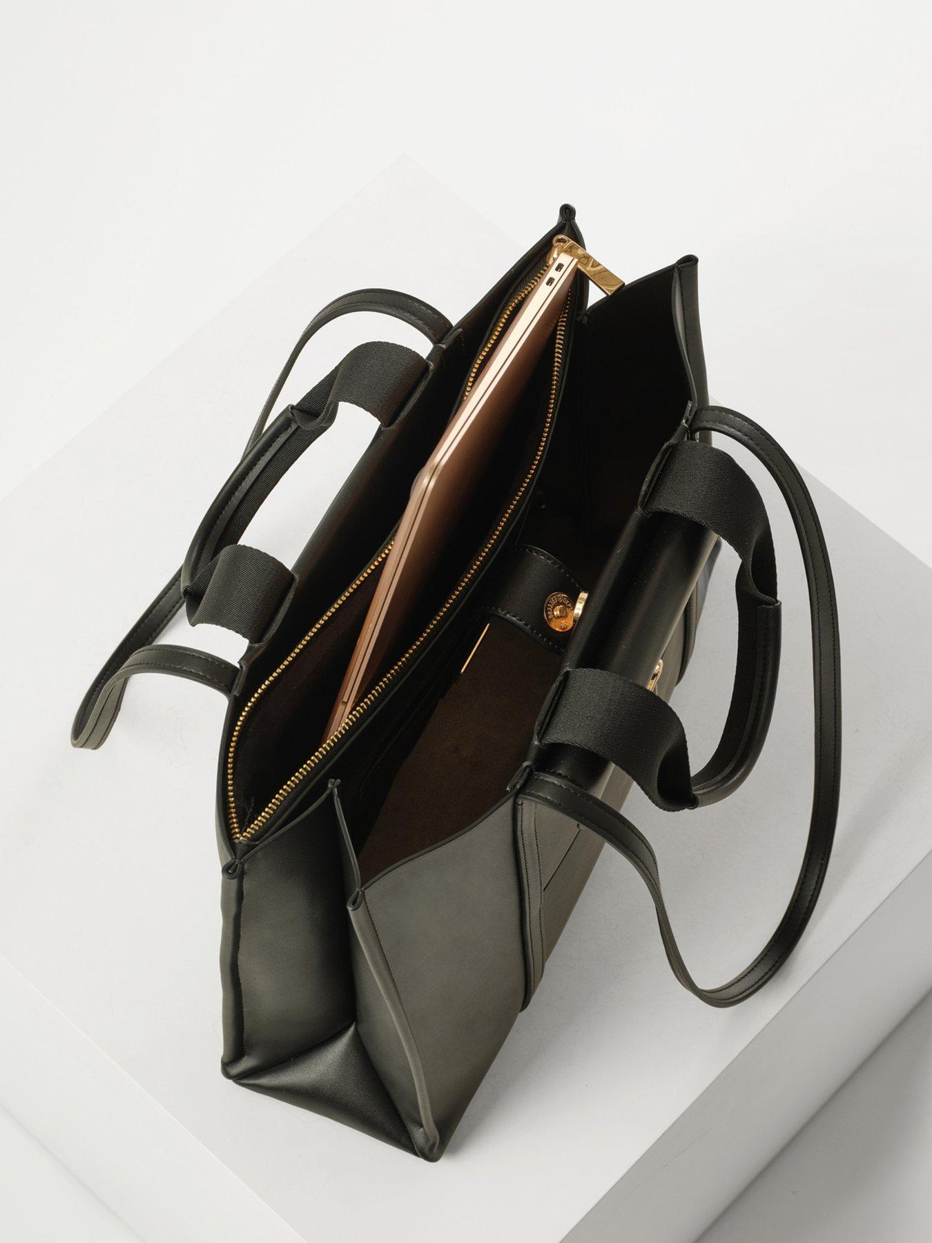 Image 4 of 7 of Luella Grey Darcy Large Laptop Tote In Black