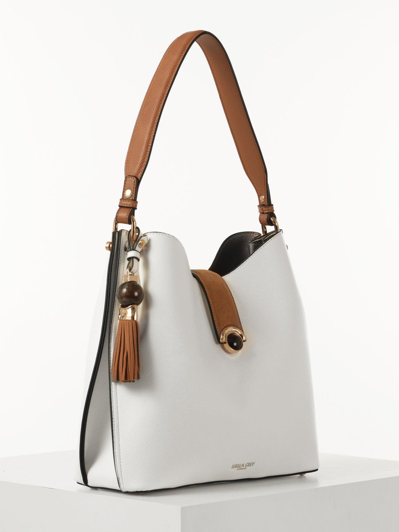 Image 3 of 5 of Luella Grey Andrea Large Hobo Tote In White