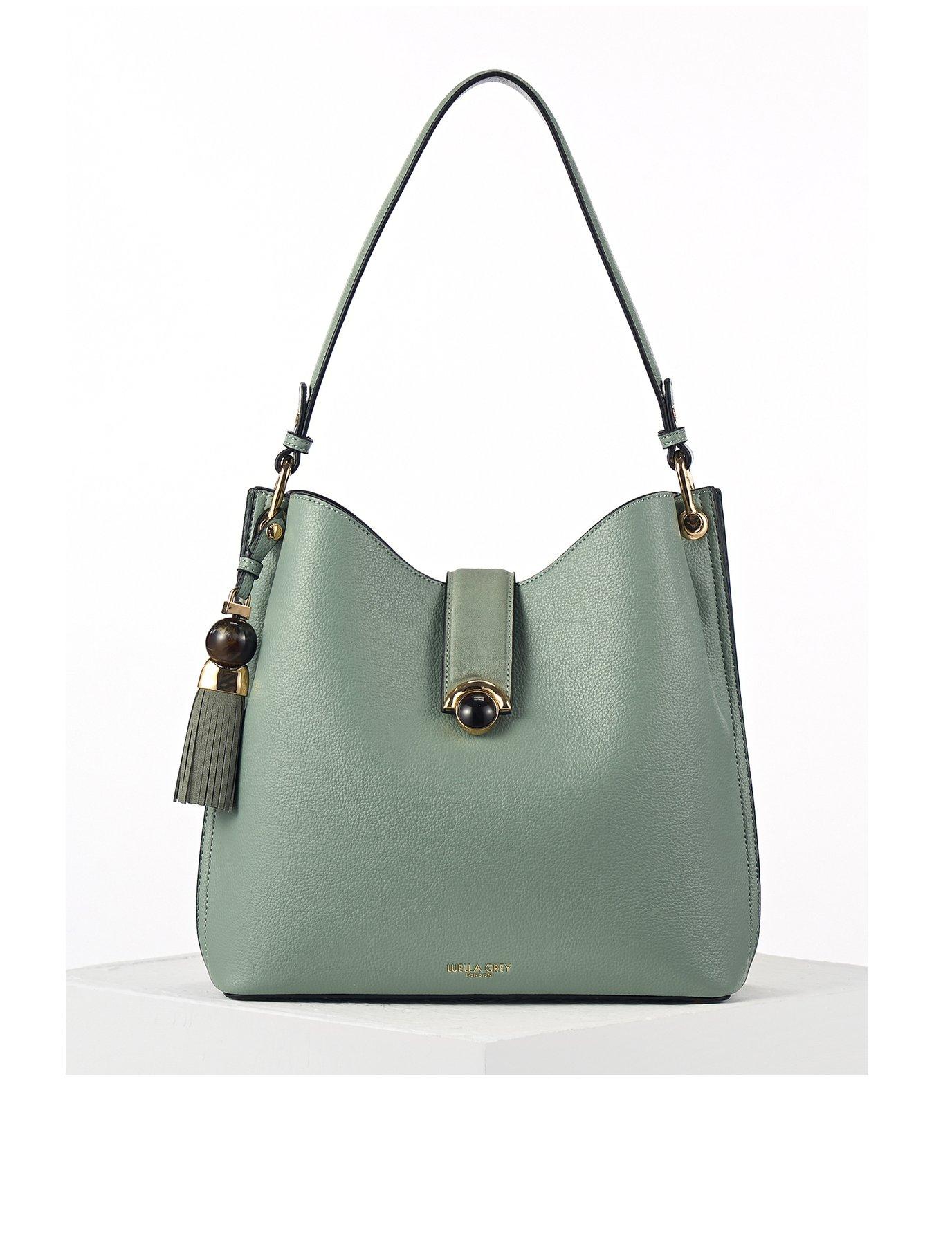 Luella Grey Andrea Large Hobo Tote In Spearmint Green