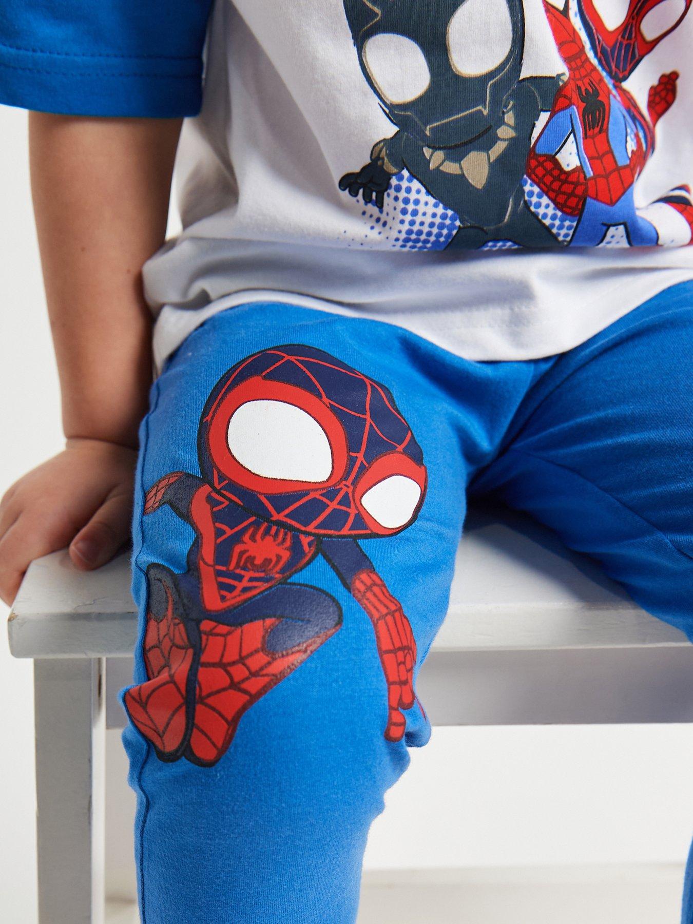 Image 3 of 6 of Brand Threads Spidey and Friends Long Leg Pyjama