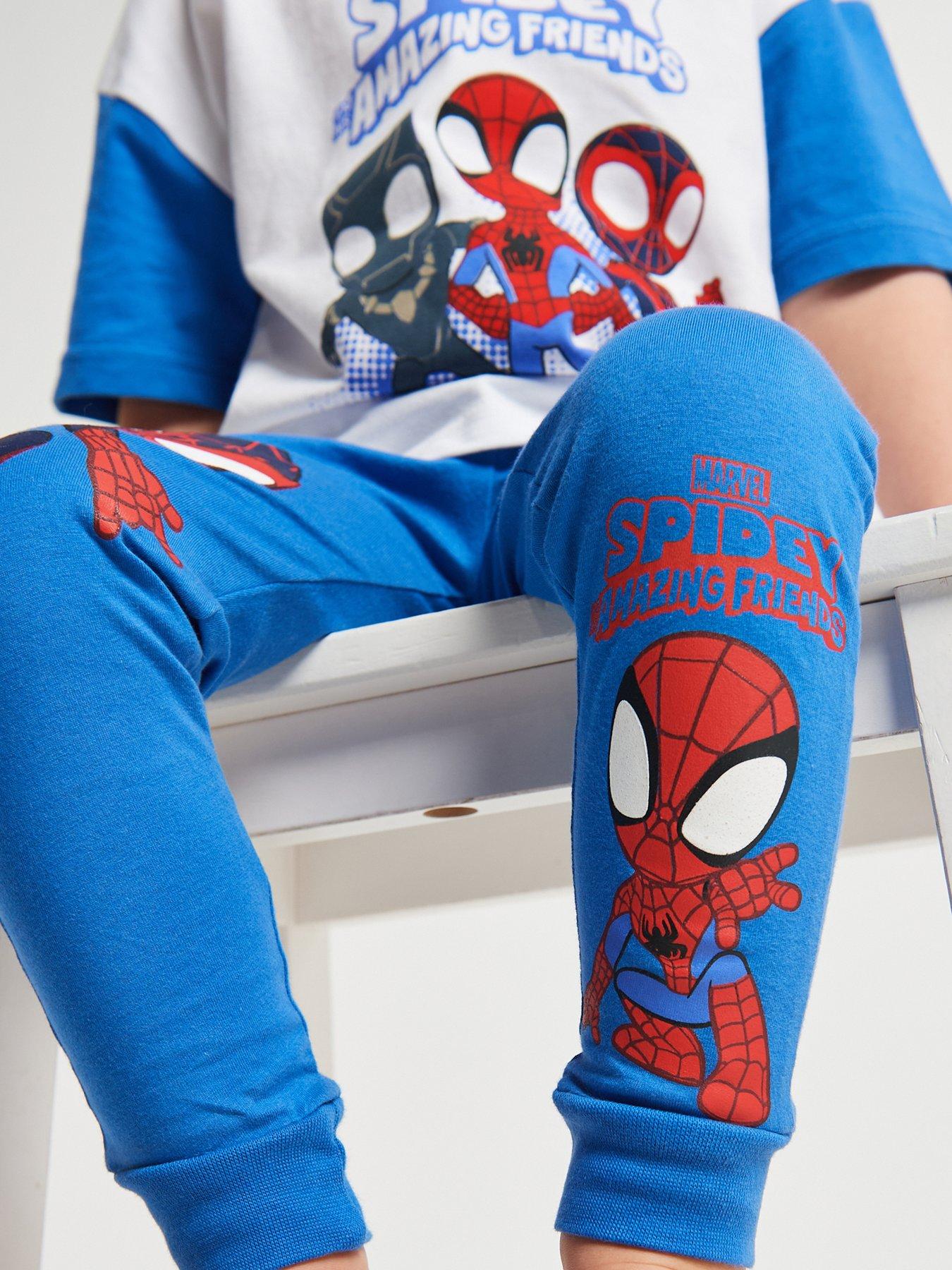 Image 5 of 6 of Brand Threads Spidey and Friends Long Leg Pyjama
