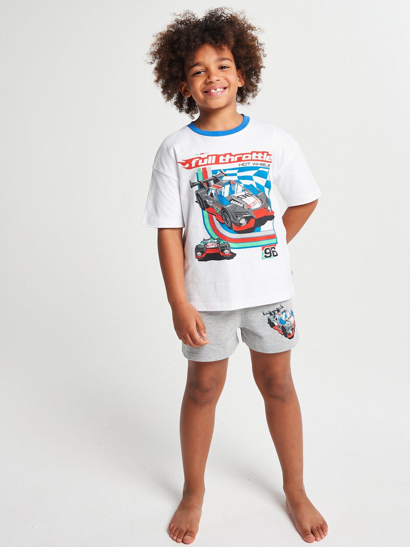 Brand Threads Hot Wheels Boys Short Pyjama Set