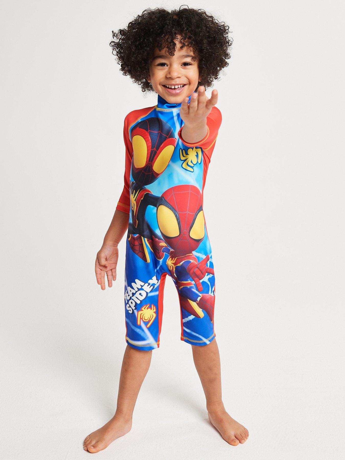 Brand Threads Boys Spidey & His Amazing Friends Swim Suit