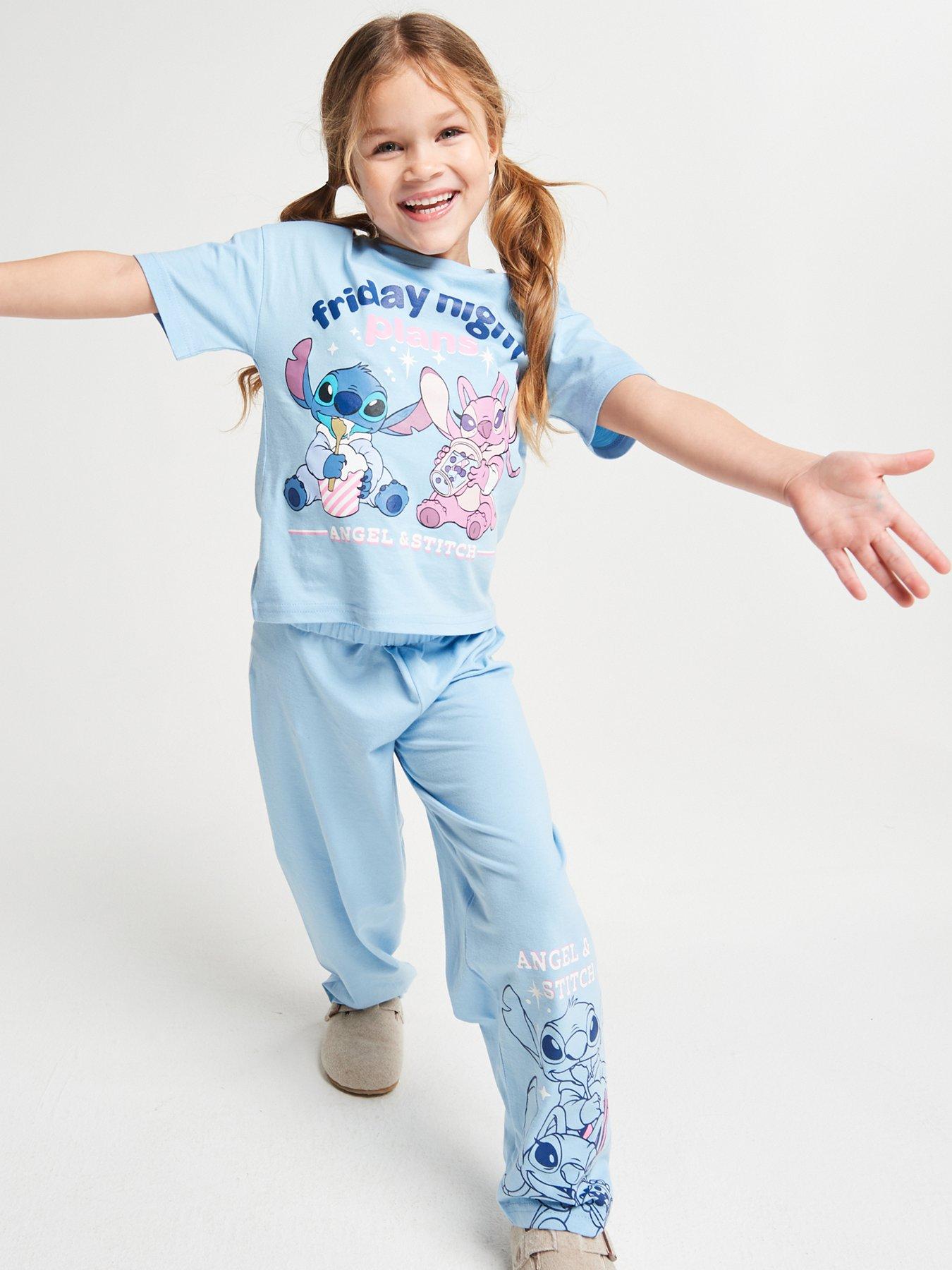Image 3 of 6 of Brand Threads Stitch Girls Long Leg Pyjama Set