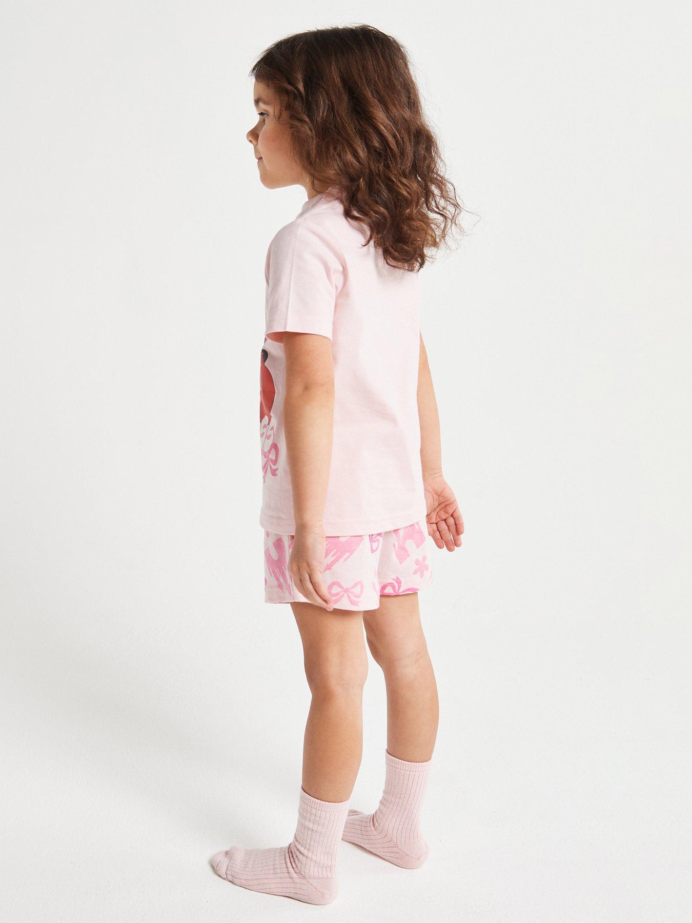 Image 2 of 6 of Brand Threads Disney Princess Shorty Pyjama Set