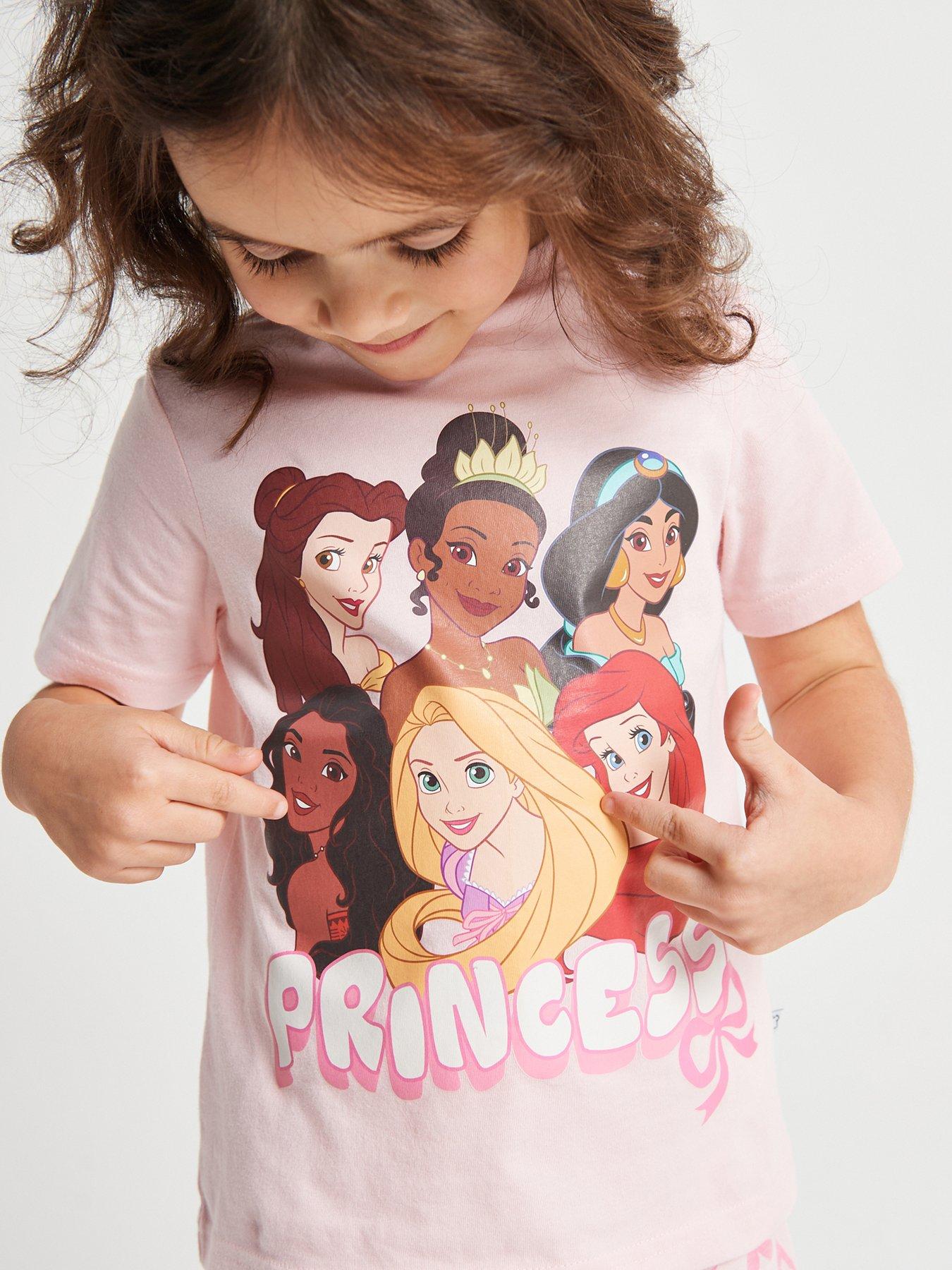 Image 4 of 6 of Brand Threads Disney Princess Shorty Pyjama Set
