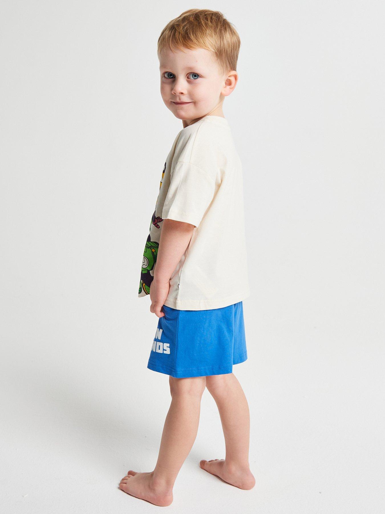 Image 2 of 6 of Brand Threads Iron man Toddler Boys Short Pyjama Set