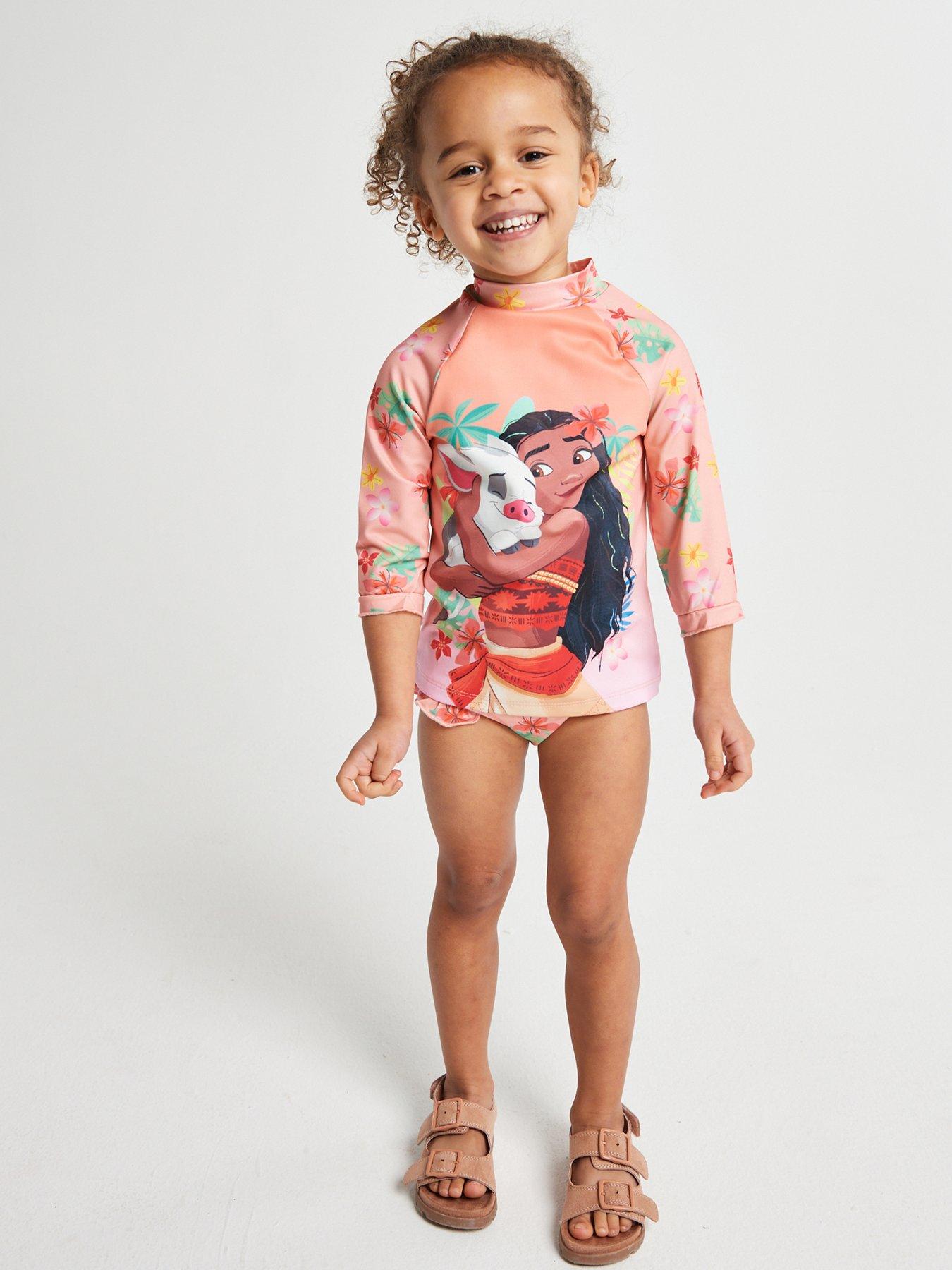 Brand Threads Girls Moana Swim Set