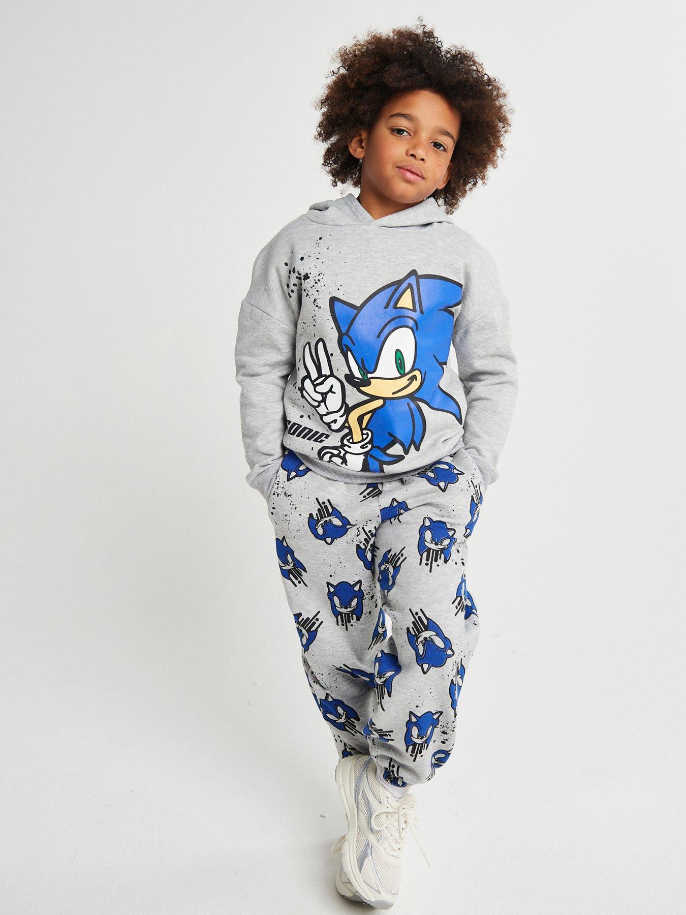 Image 1 of 6 of Brand Threads Sonic the Hedgehog Boys Jogger Set