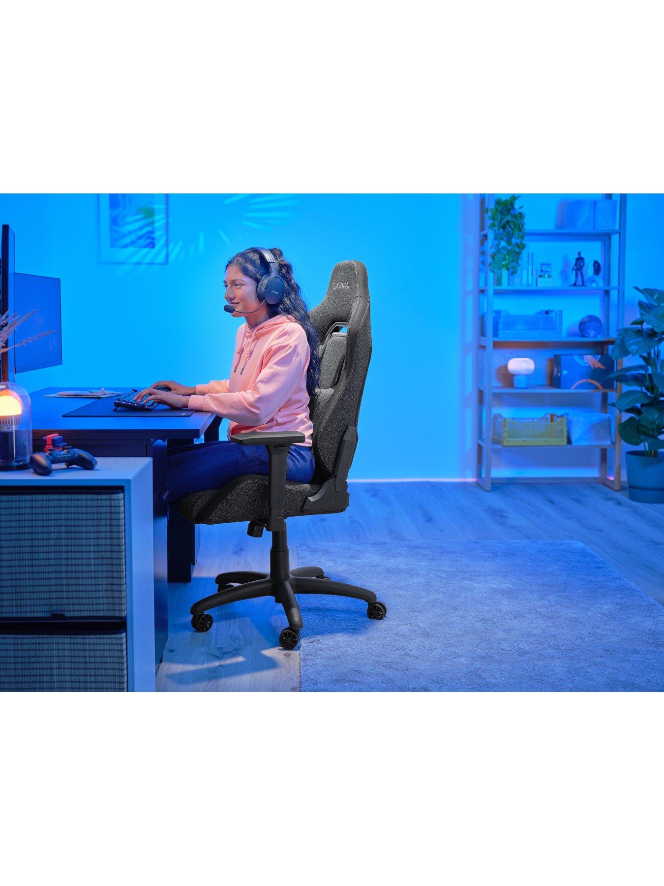 Image 5 of 7 of Trust GXT 723 Ruya Comfortable Fully Adjustable Fabric Gaming Chair, Grey