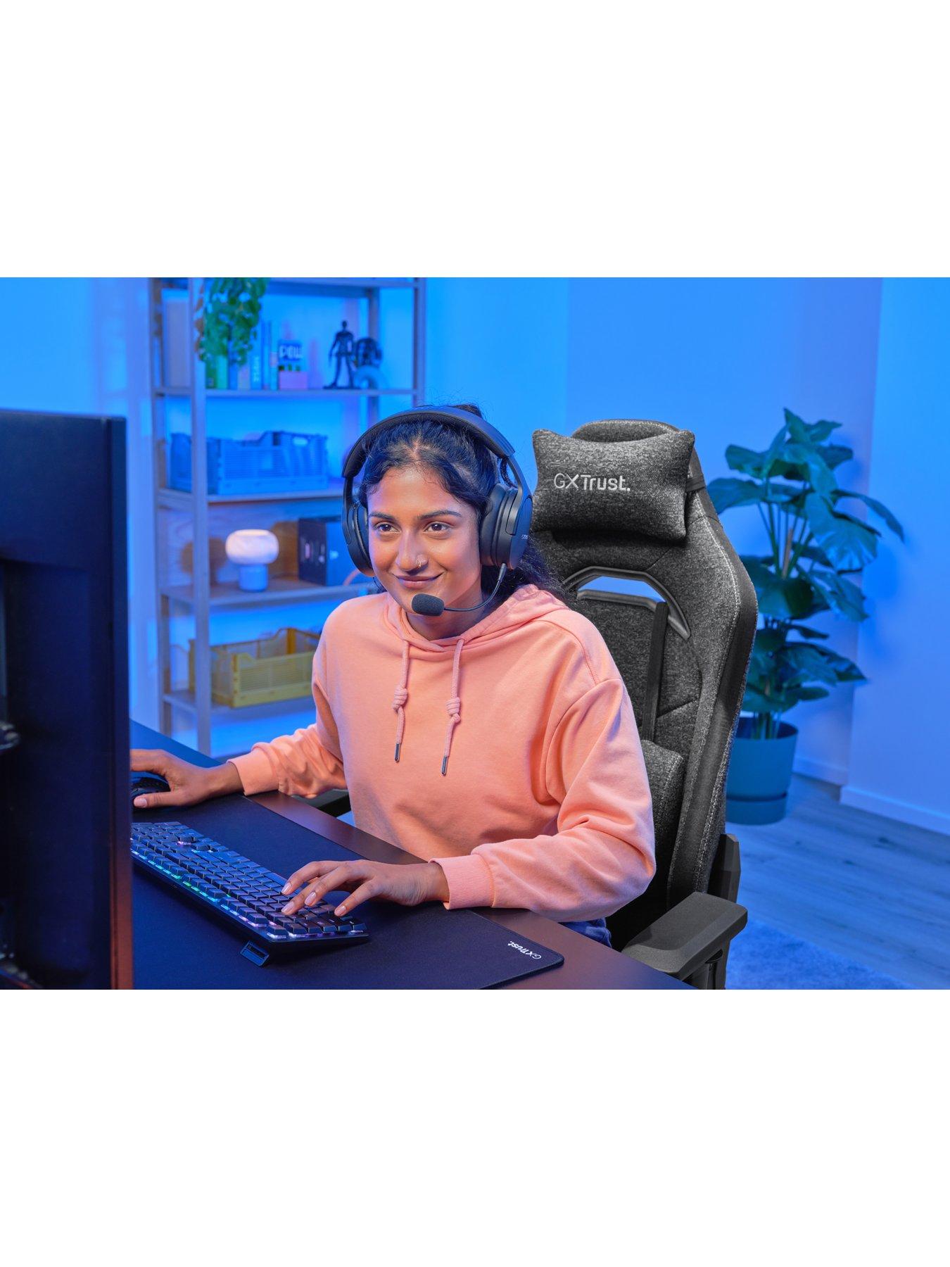 Image 6 of 7 of Trust GXT 723 Ruya Comfortable Fully Adjustable Fabric Gaming Chair, Grey