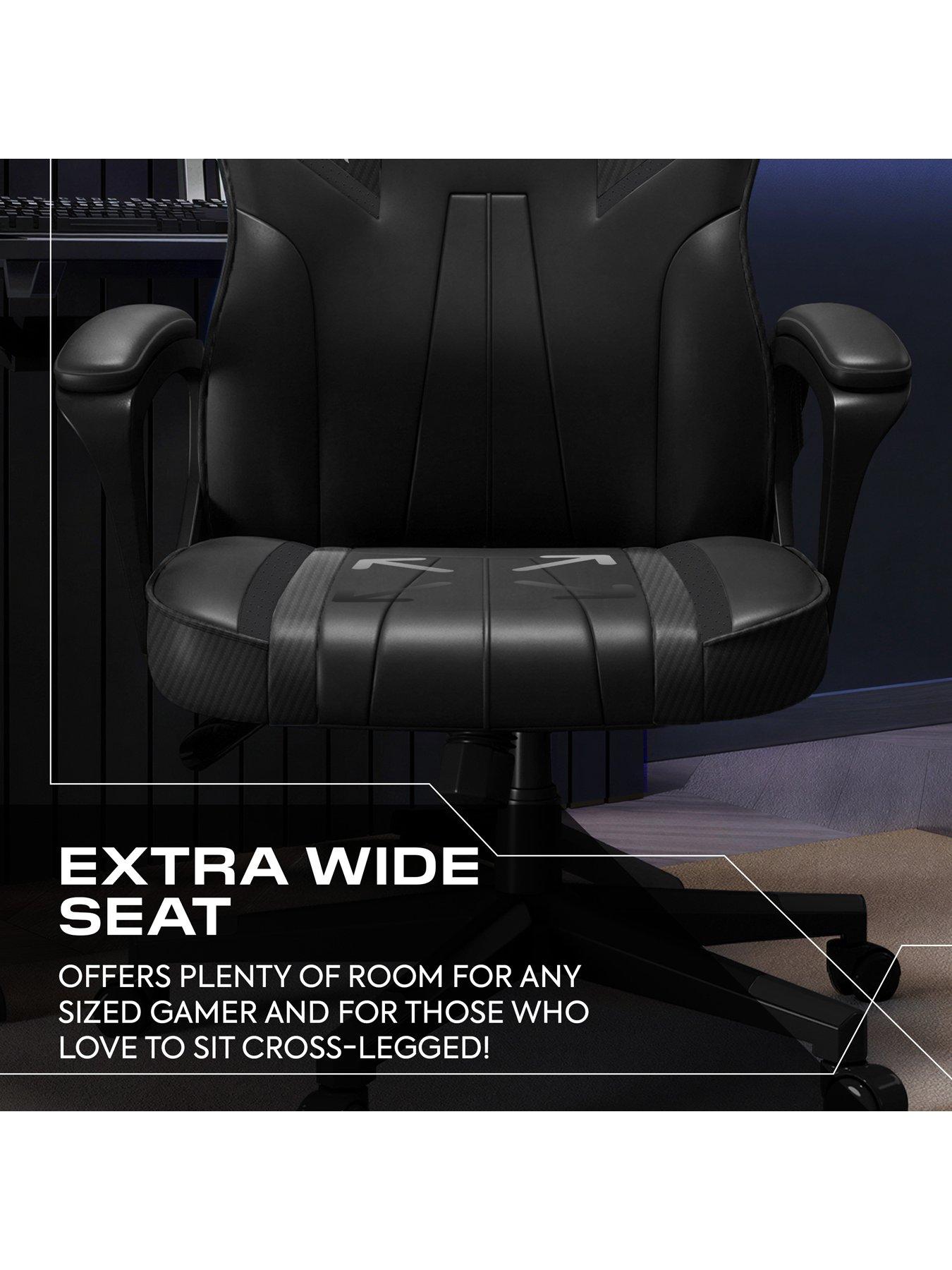 Image 3 of 7 of X Rocker Tempest Ergonomic PC Office Gaming Chair - Black
