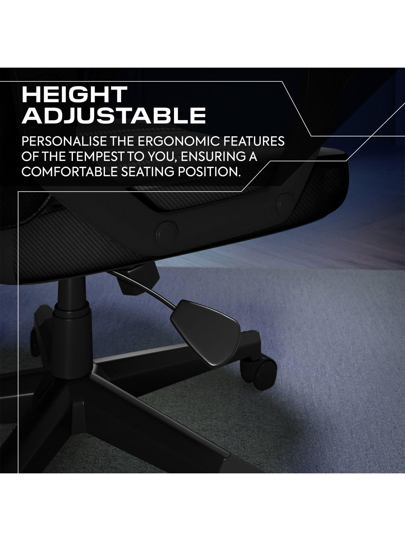 Image 6 of 7 of X Rocker Tempest Ergonomic PC Office Gaming Chair - Black