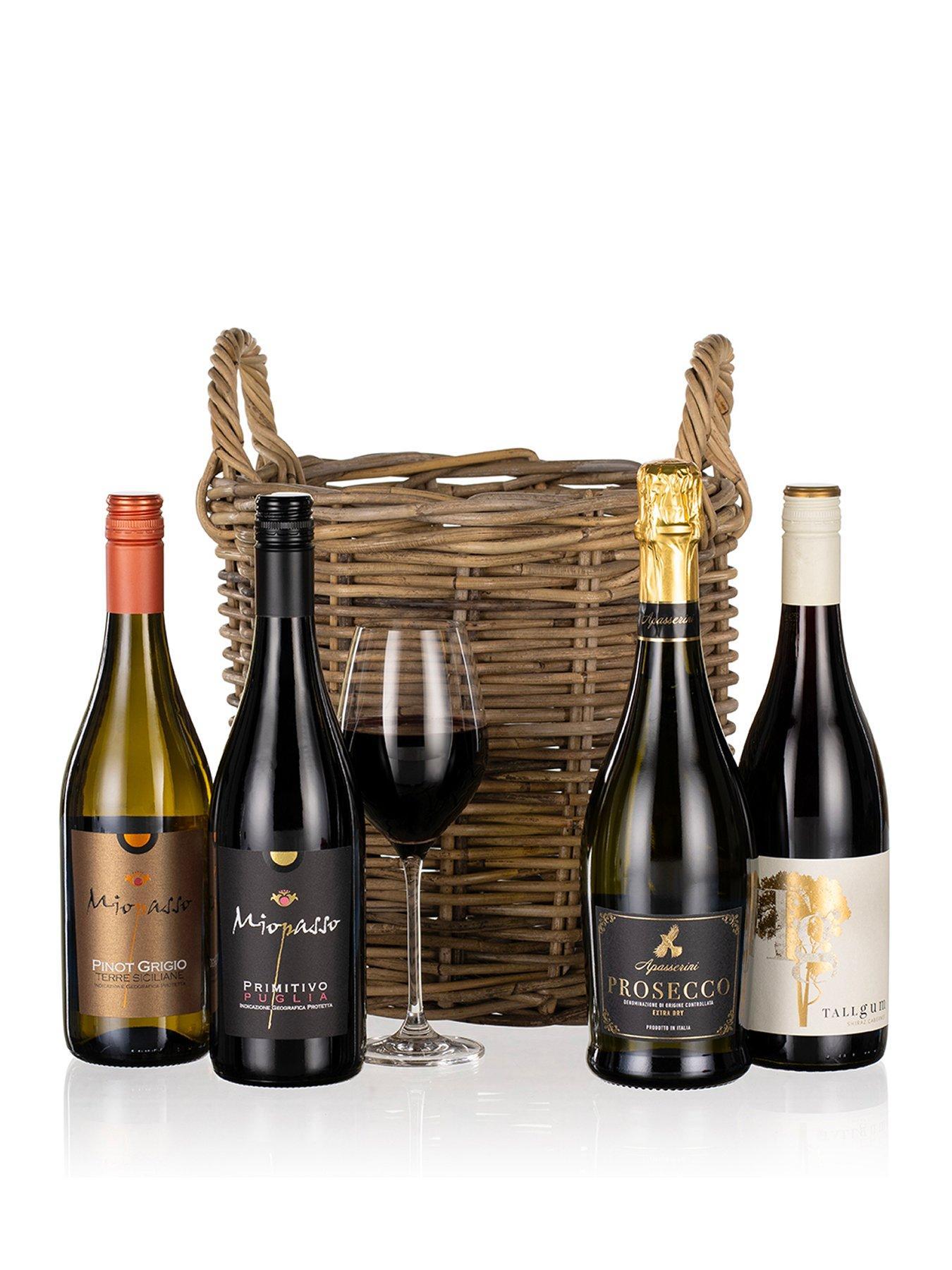 Virginia Hayward Four Wines in Wicker Hamper